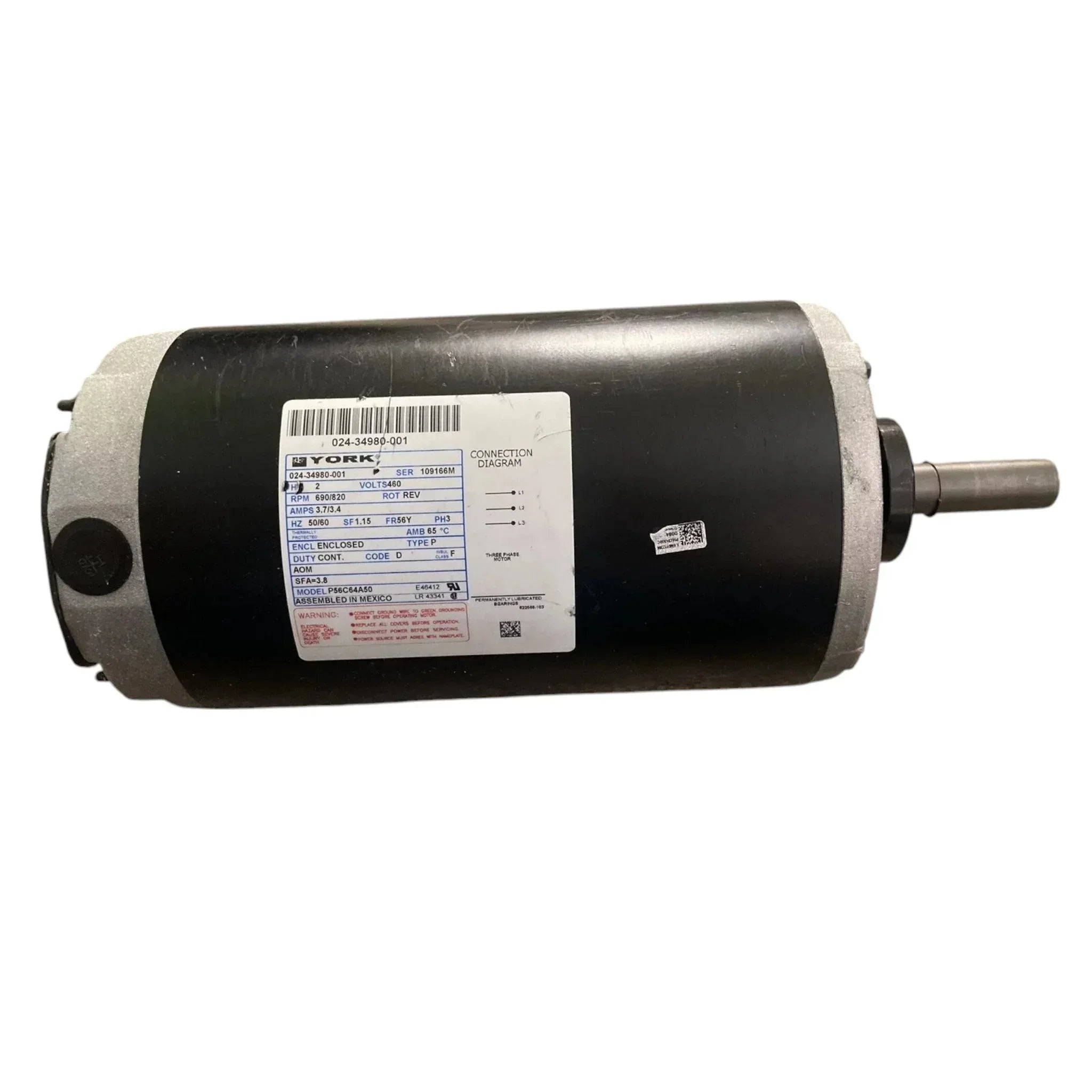 024-34980-001 Genuine York Electric Fan Motor