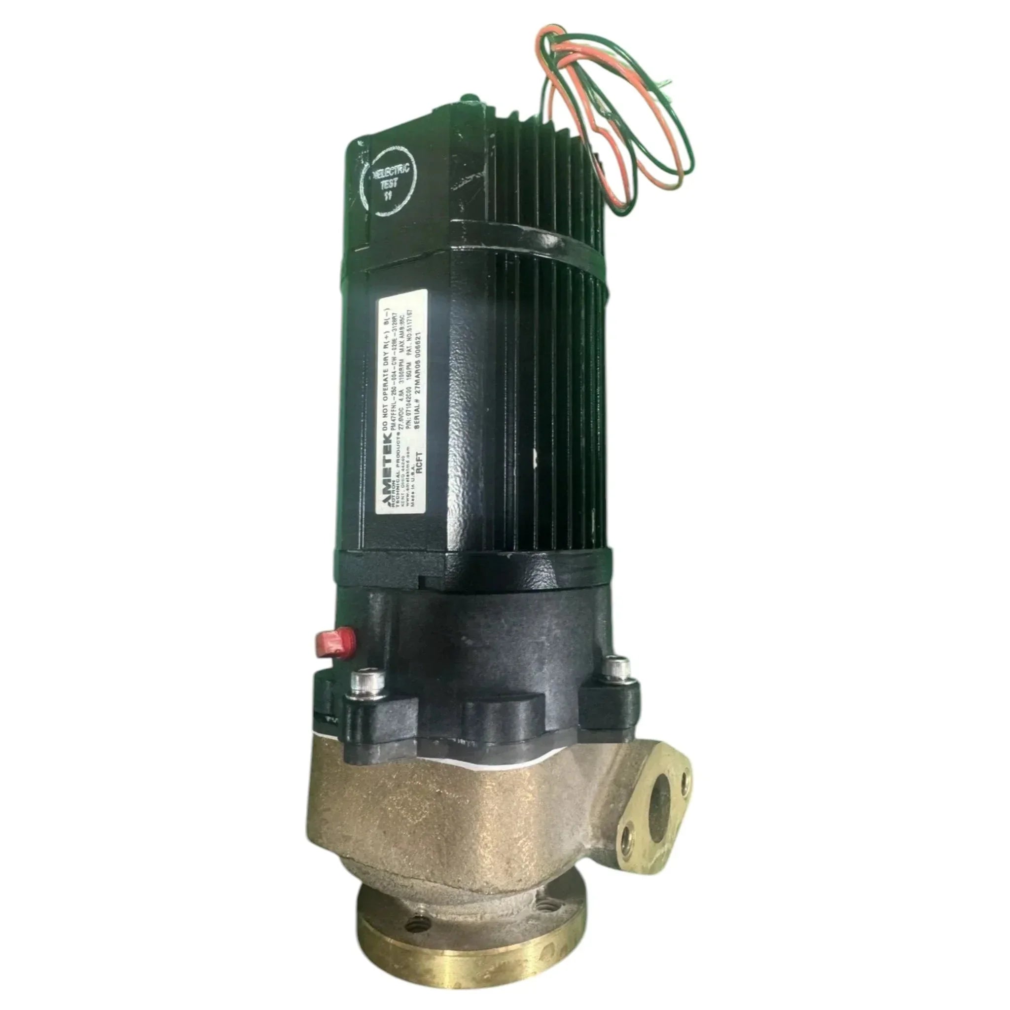 071042C00 Genuine Ametek Pump 27.6V 4.8A