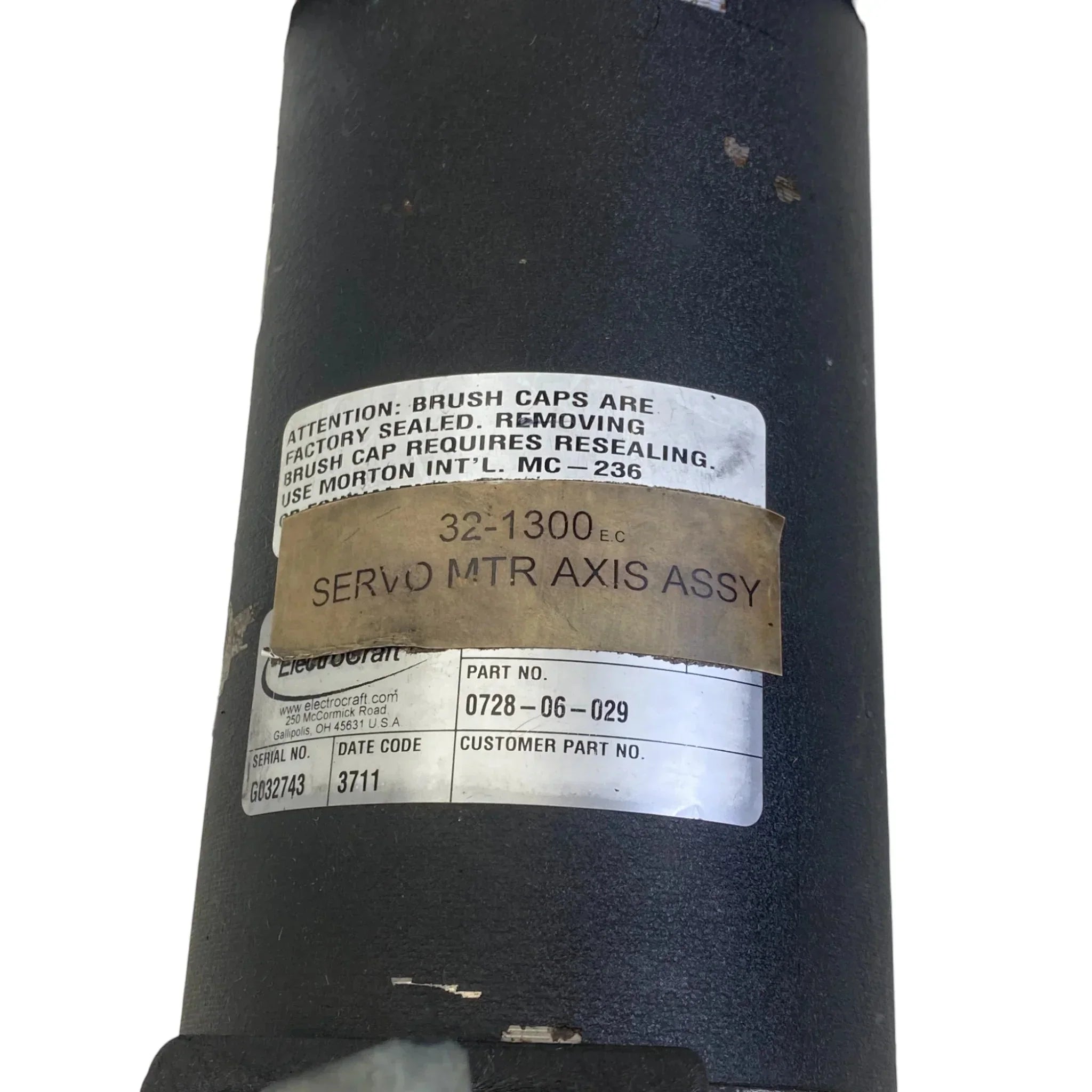0728-06-029 Genuine Haas Electrocraft Servo Motor E728