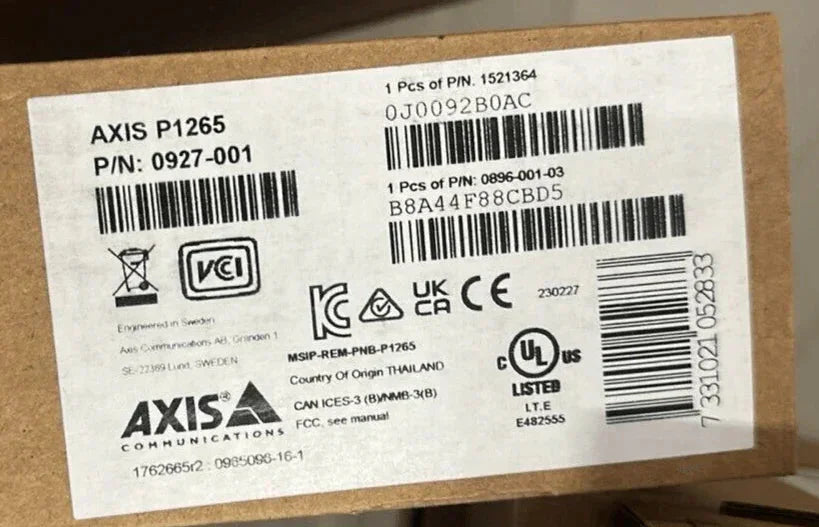 0927-001 Axis Network Camera P1265