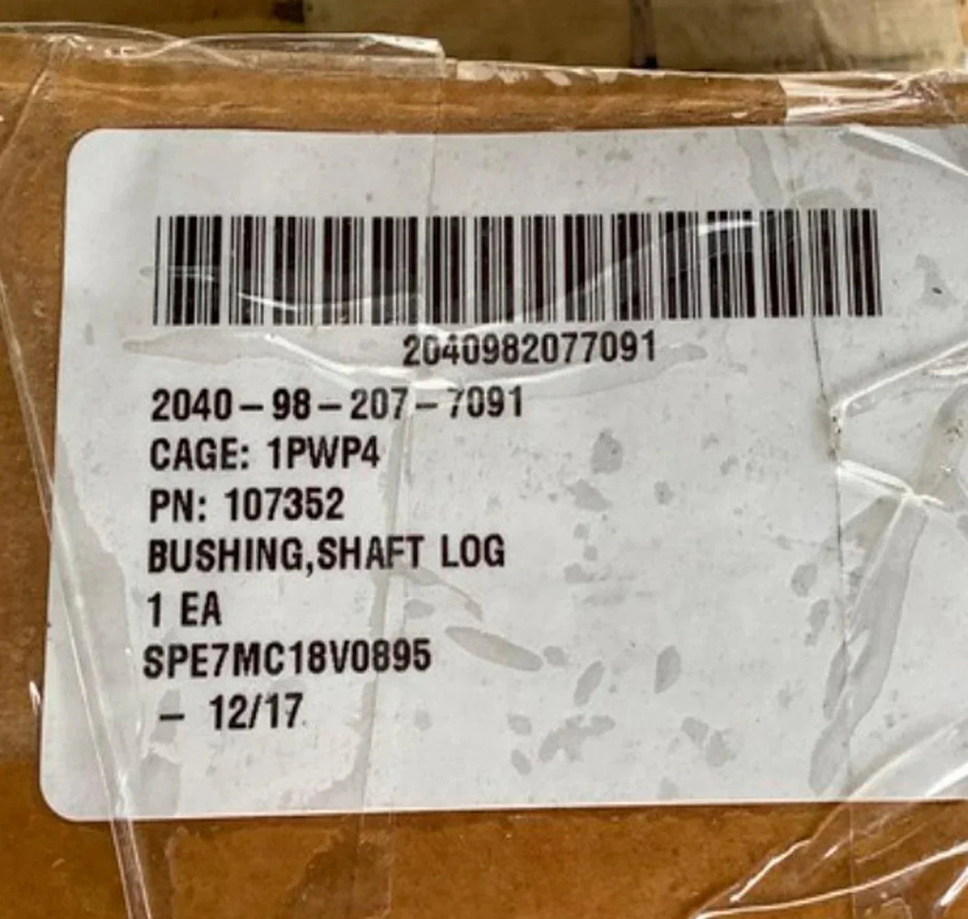 107352 Genuine Hamilton Bushing Shaft Log