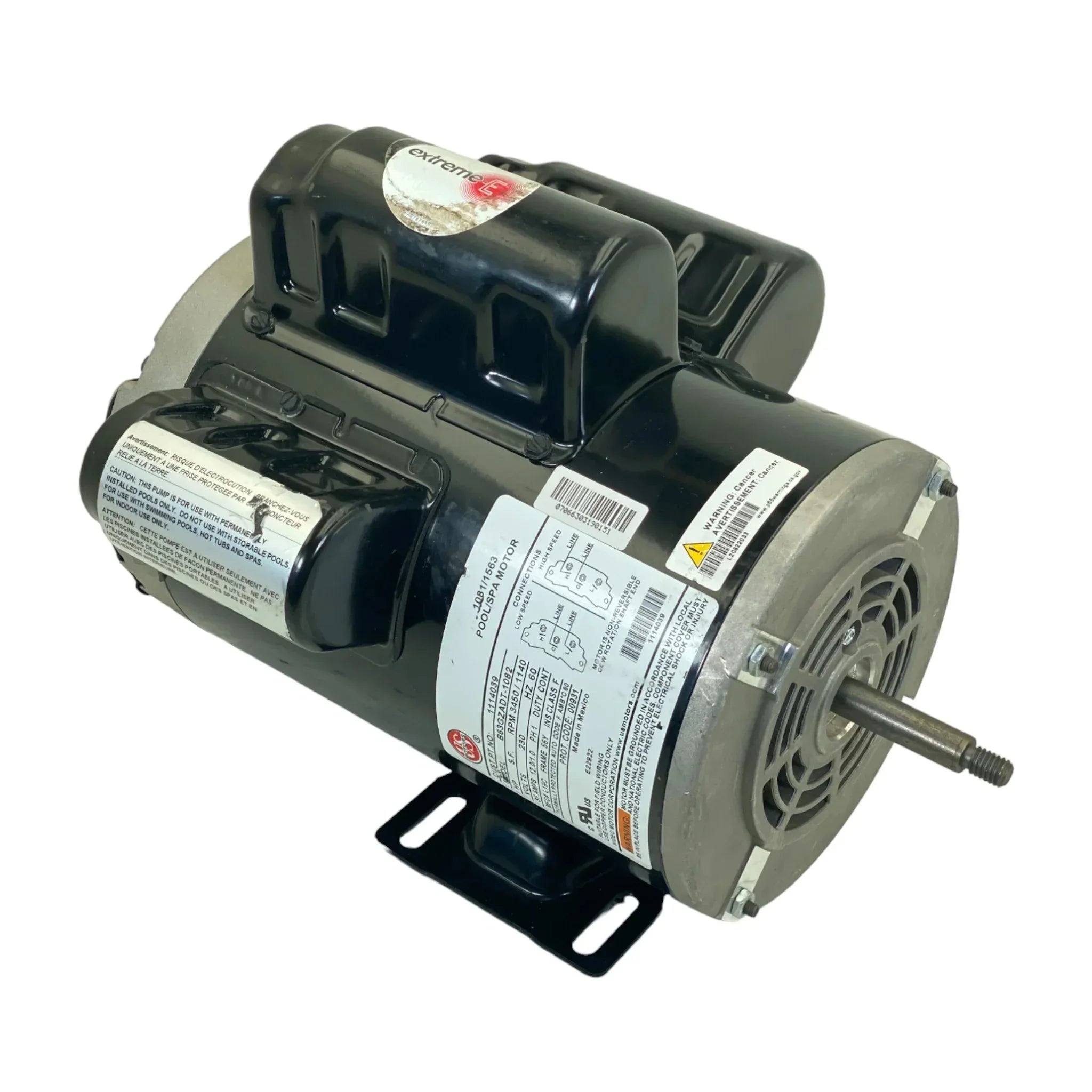 1114039 Us Motors Spa Motor B63Gzadt-1082 Model