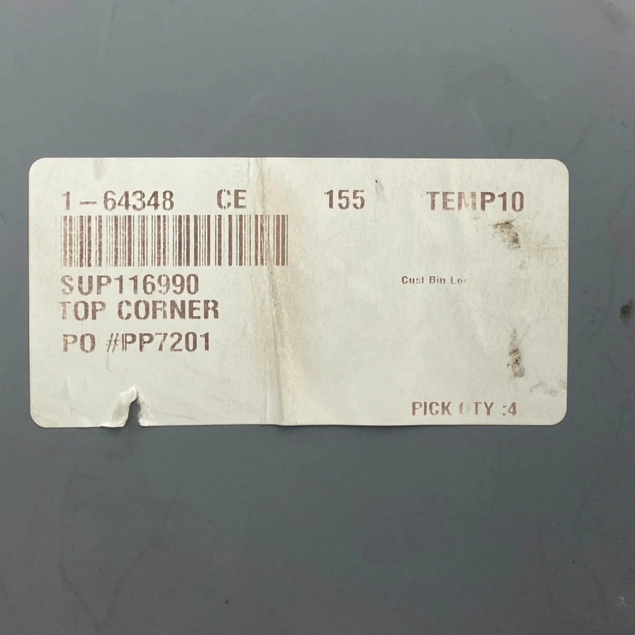 116990 Supreme Right Side Corner Cap