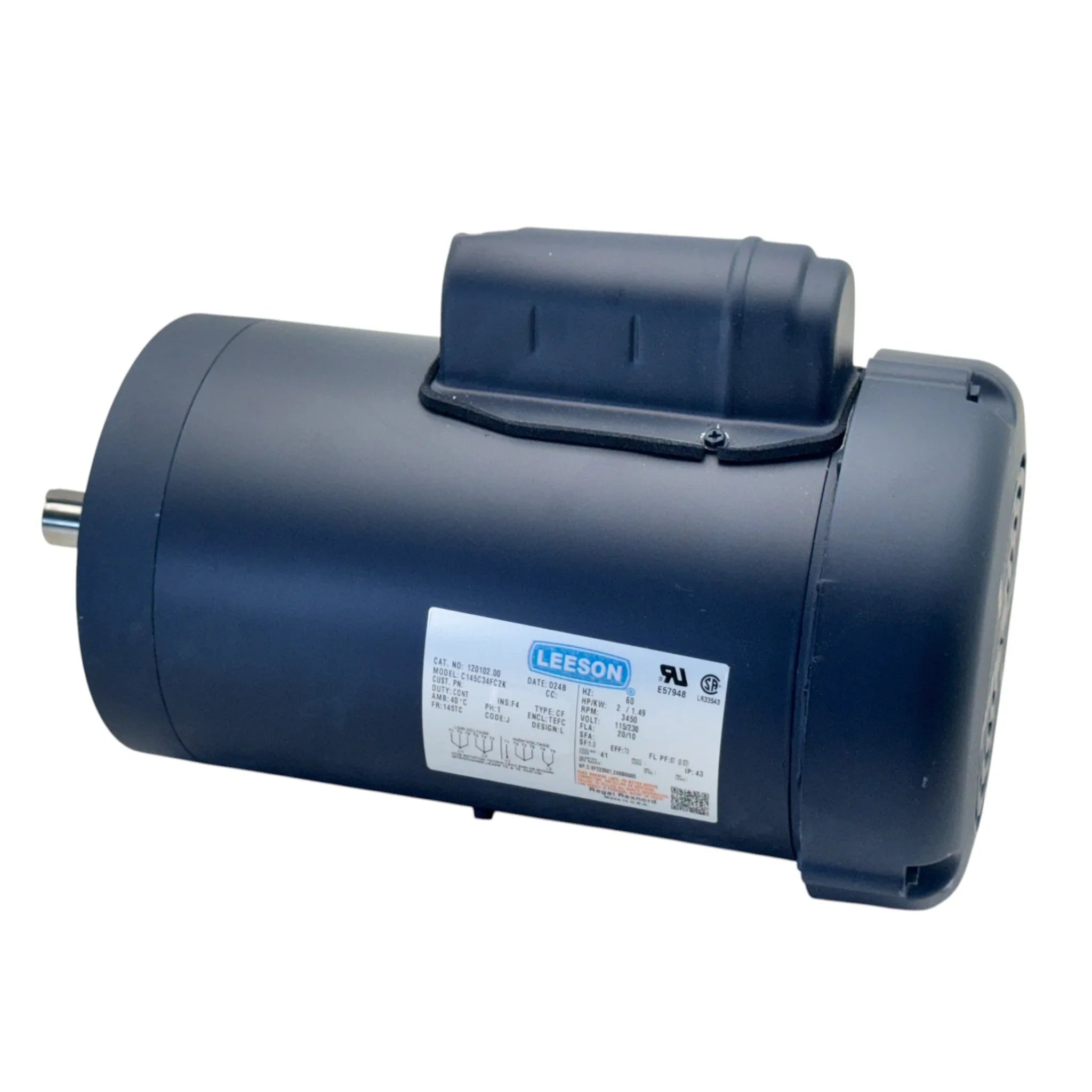 120102.00 Leeson Electric Motor 115/208-230V