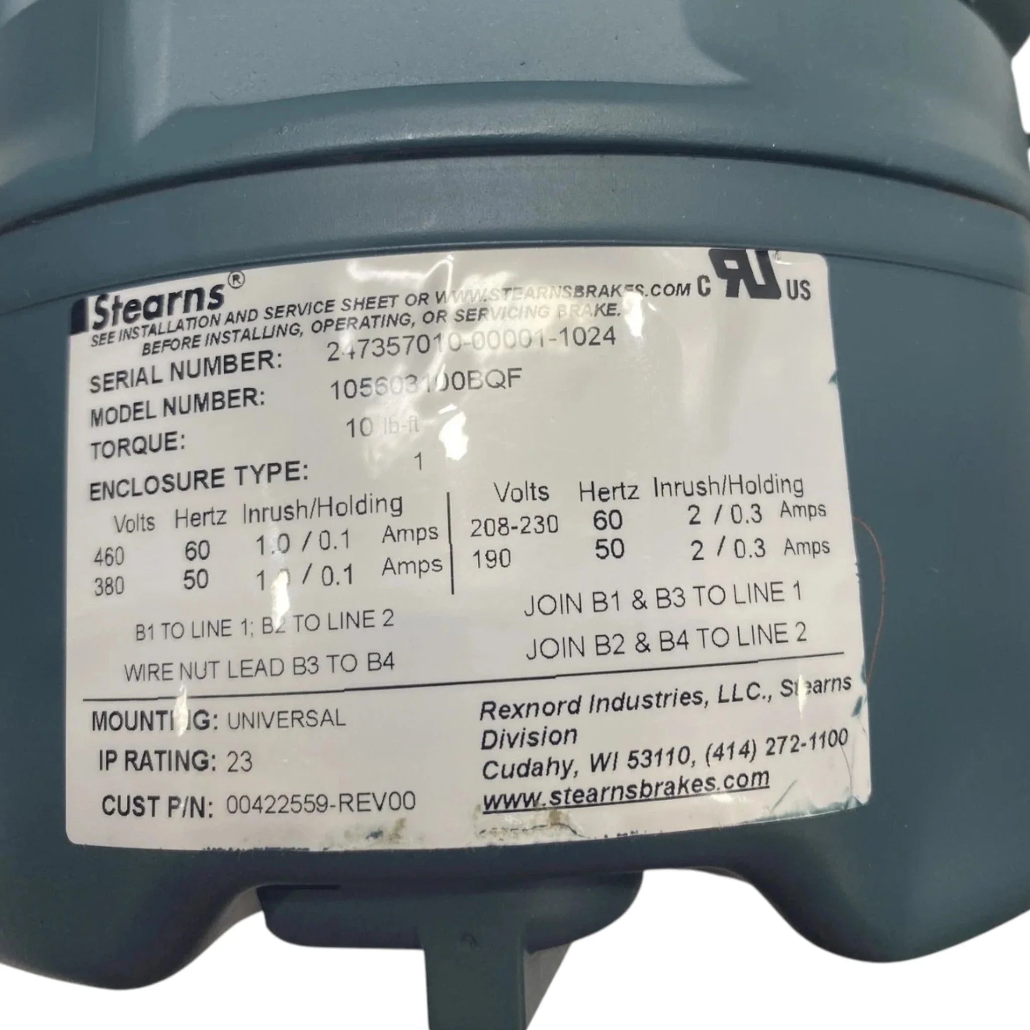 122246.00 Lesson Motor 3 Phase Enclosed
