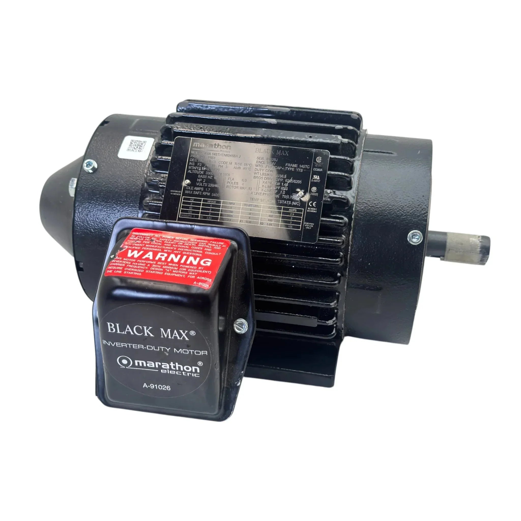145THTN6046BAJ Genuine Marathon Inverter Vector Duty Motor 230/460V