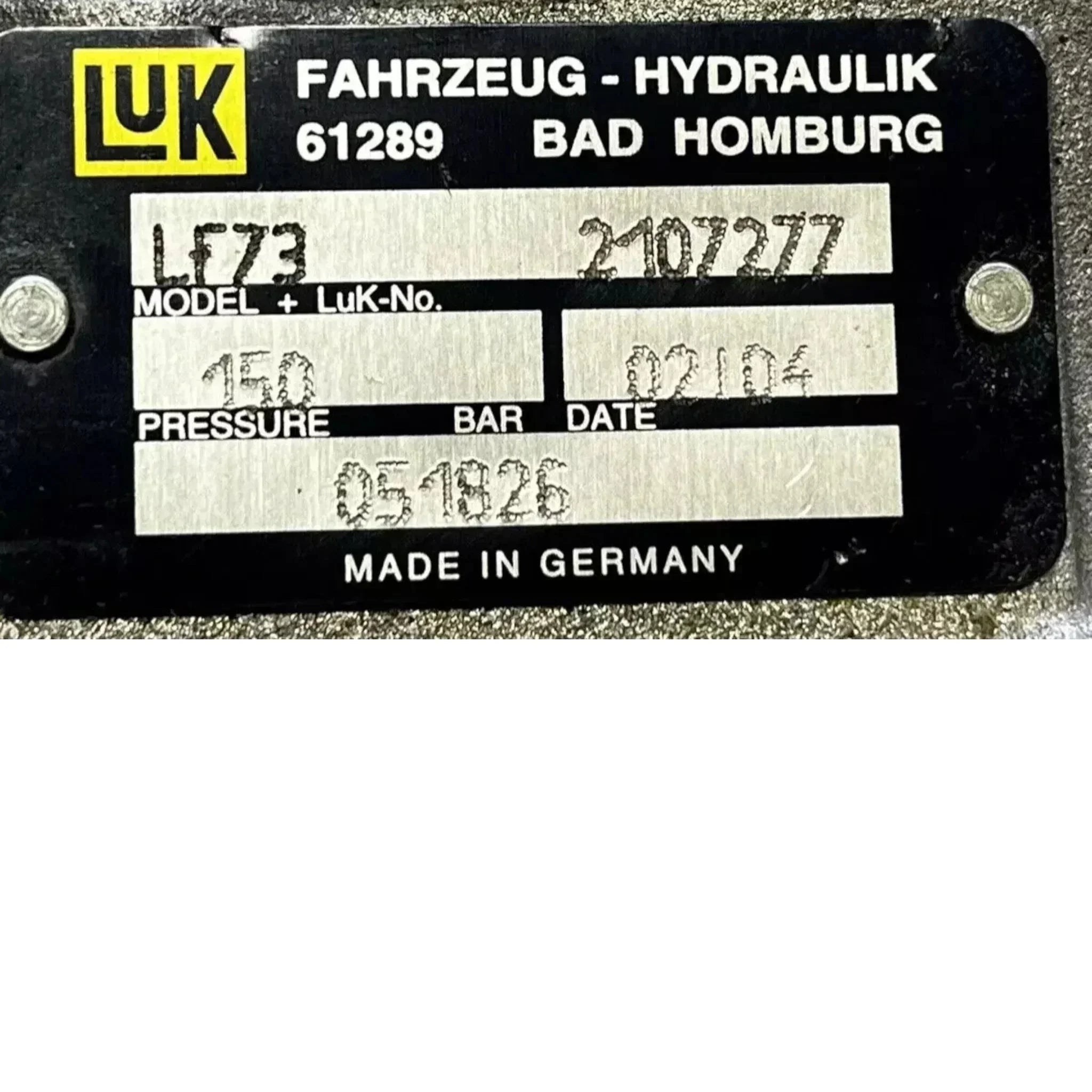 2107277 Genuine Luk Power Steering Pump