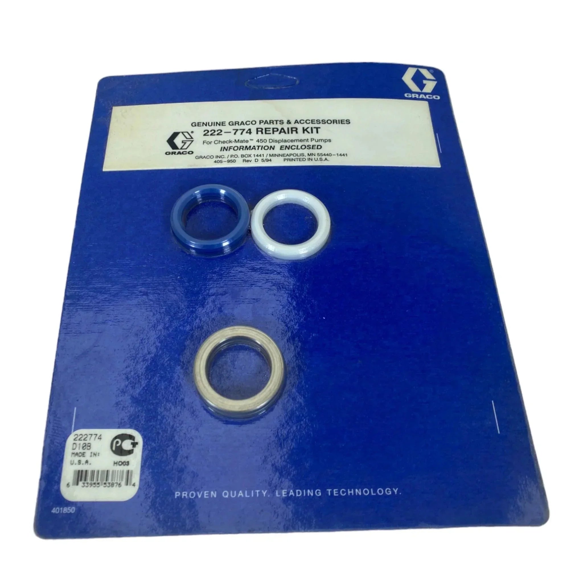 222-774 Genuine Graco Pump Seal Repair Kit