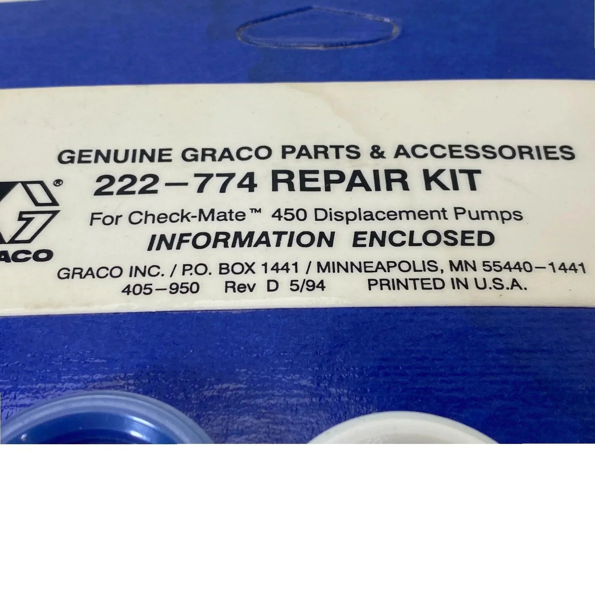 222-774 Genuine Graco Pump Seal Repair Kit
