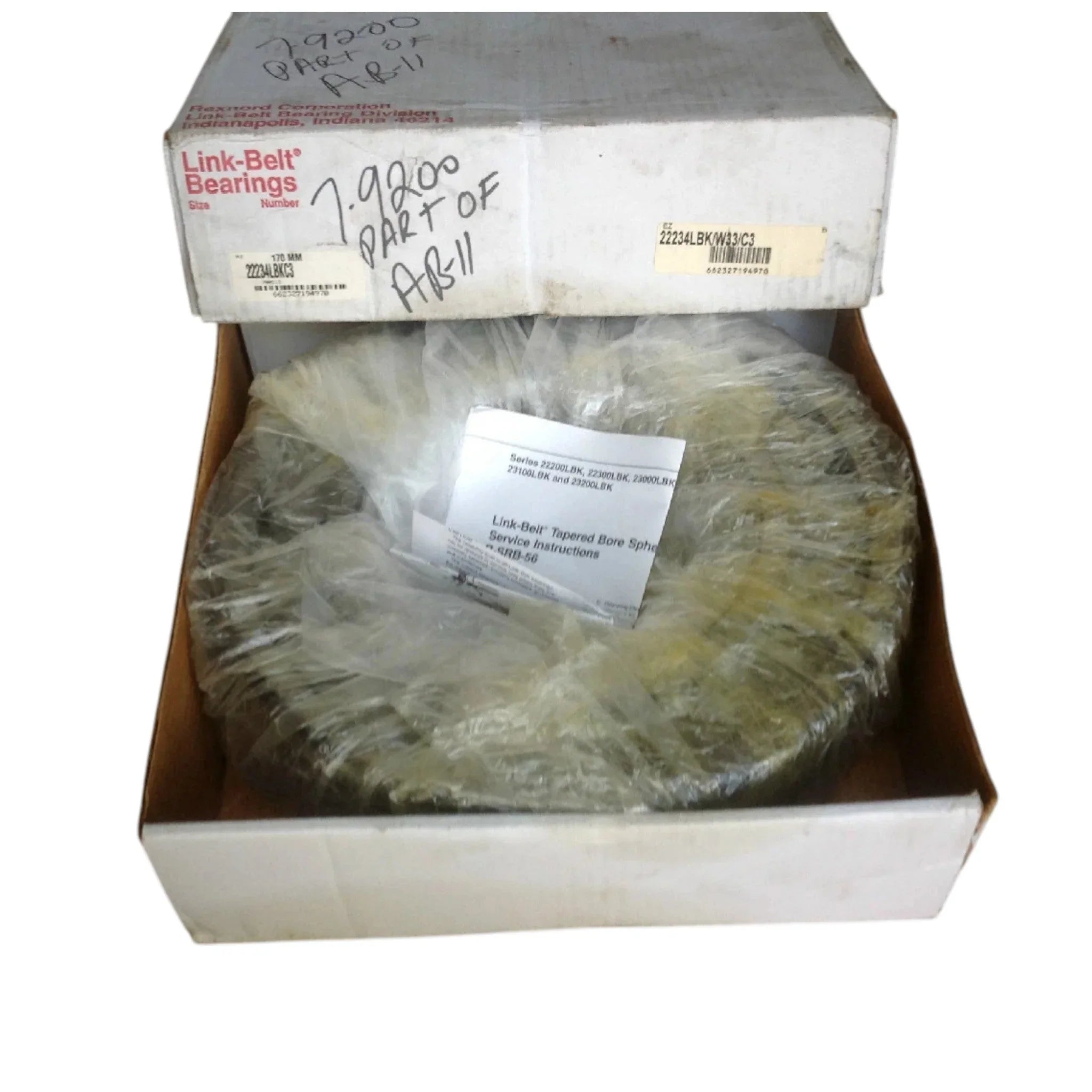 22234LBKC3 Genuine Link Belt Spherical Roller Bearing