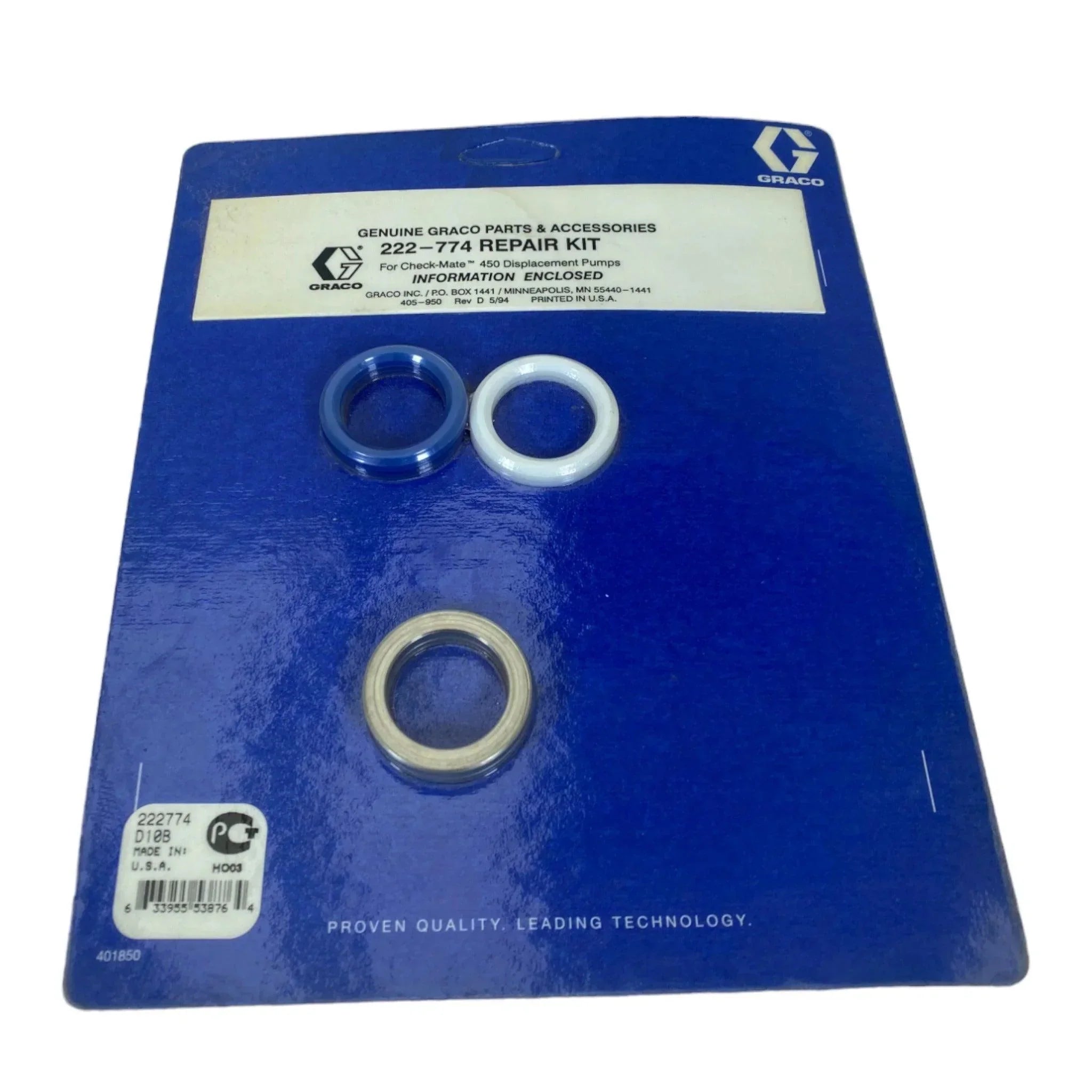 222774 Genuine Graco Pump Seal Repair Kit