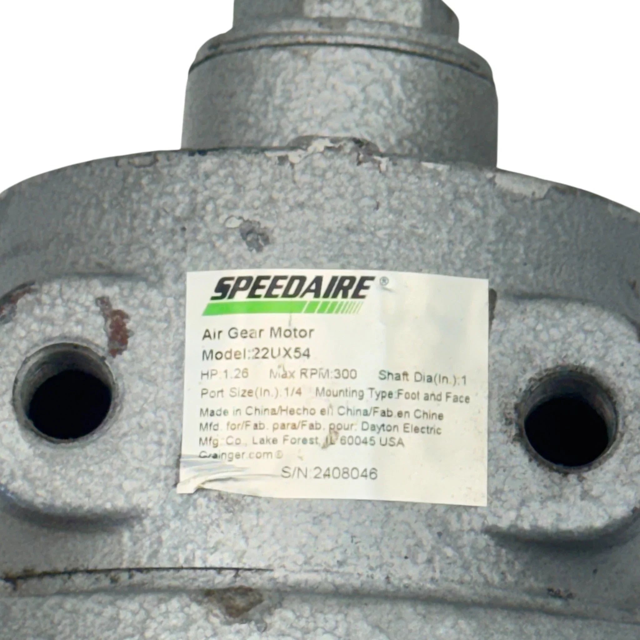 22UX54 Speedaire Air Gearmotor