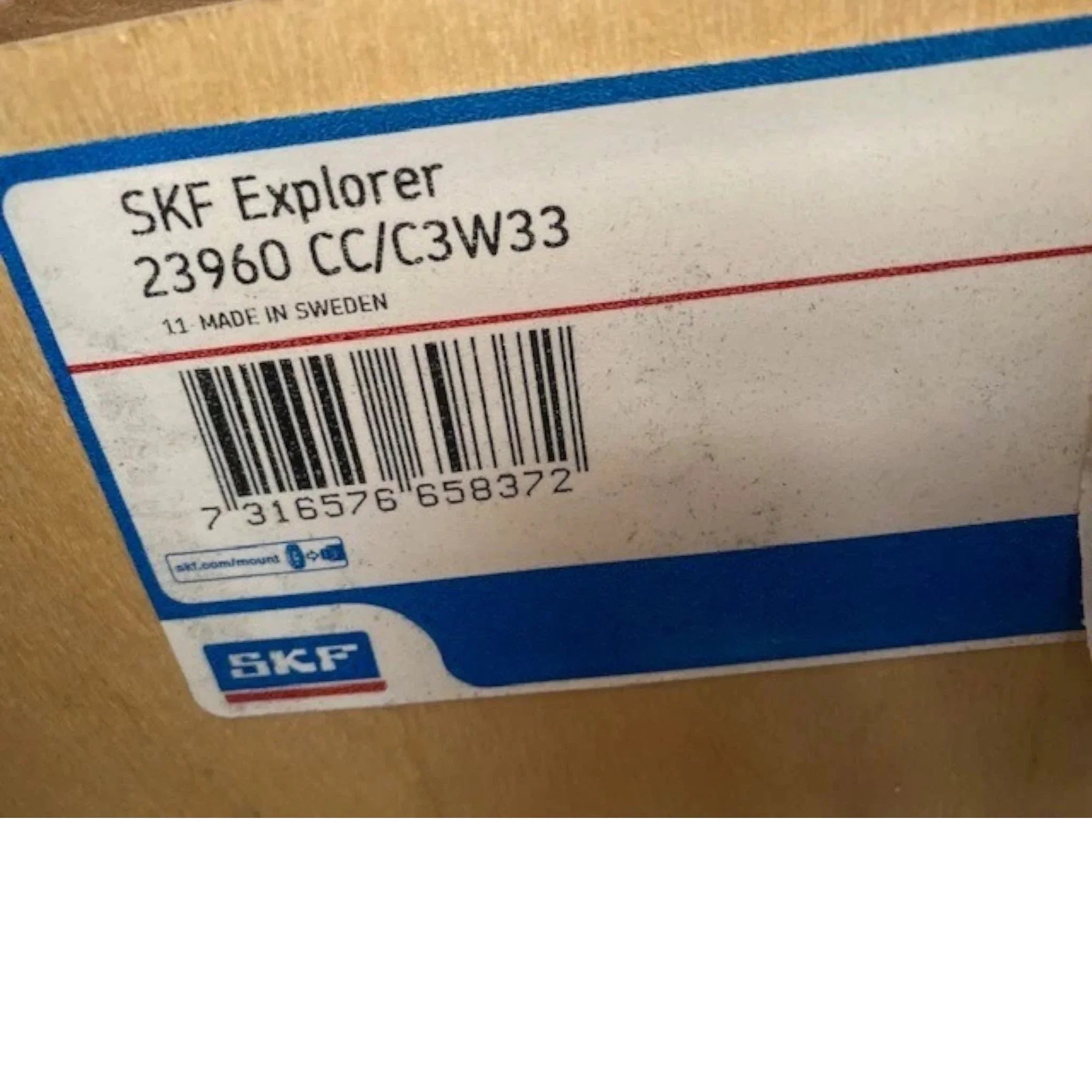 23960CC/C3W33 Genuine SKF Spherical Roller Bearing