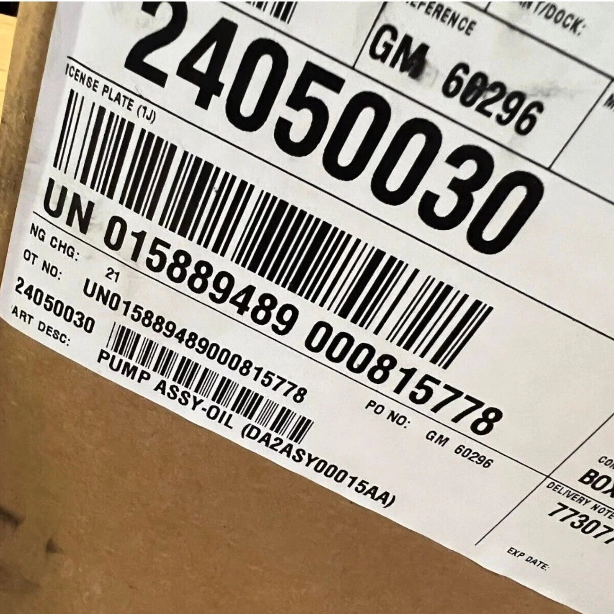 24050030 Genuine GM Automatic Transmission Auxiliary Fluid Pump