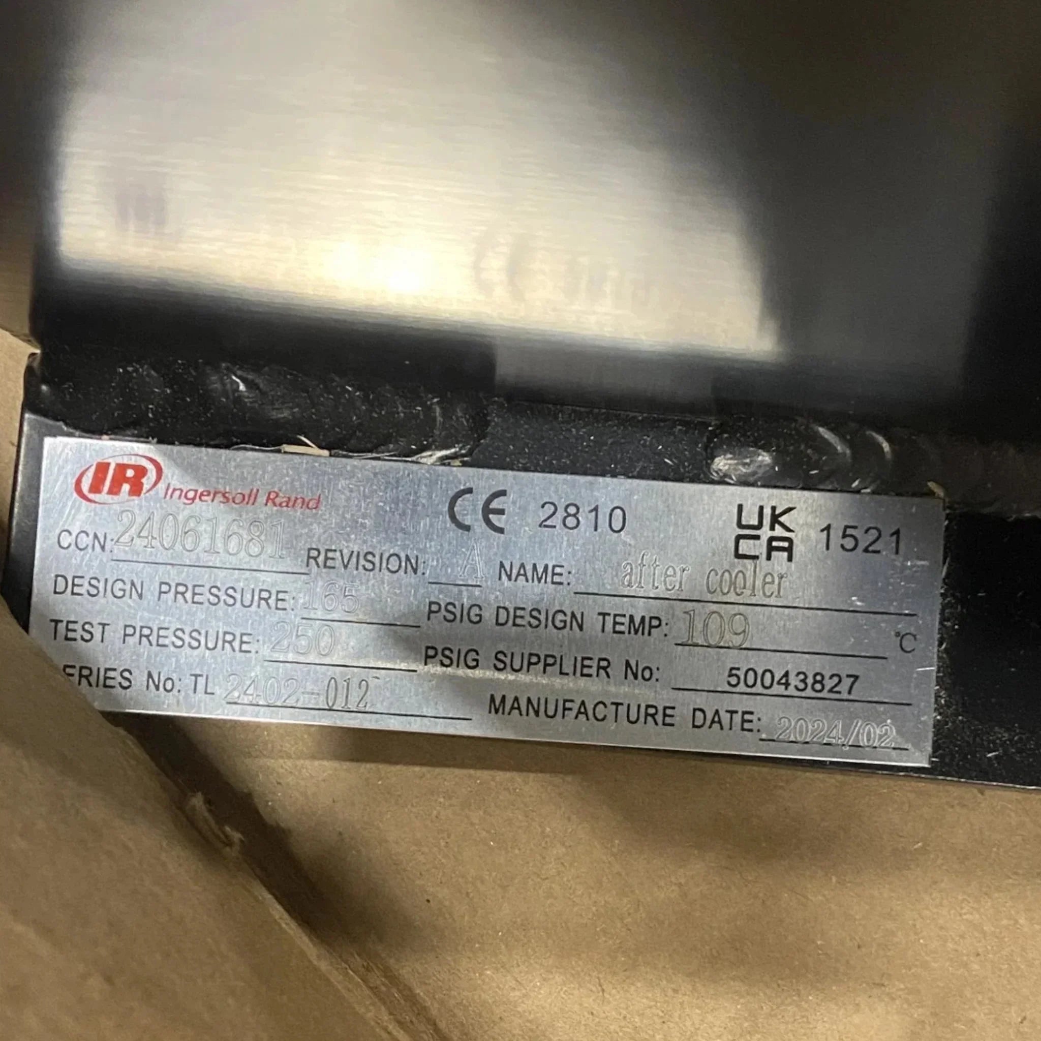 24061681 Genuine Ingersol Rand Aftercooler Core advancedparts advancedparts (6271)