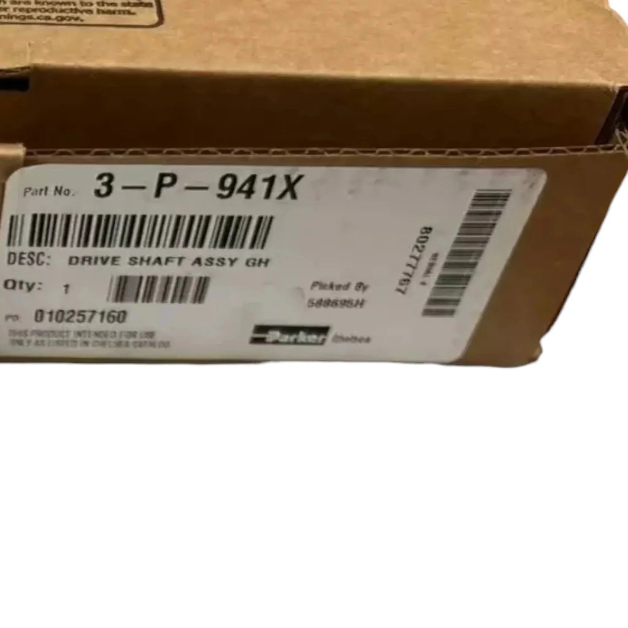 3P941X Genuine Parker Drive Shaft Assembly