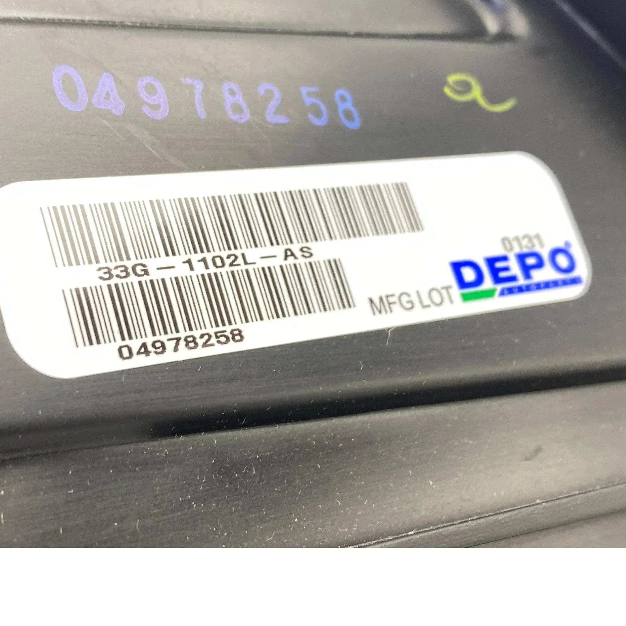 33G-1102L-AS DEPO Left Side Headlight Assembly