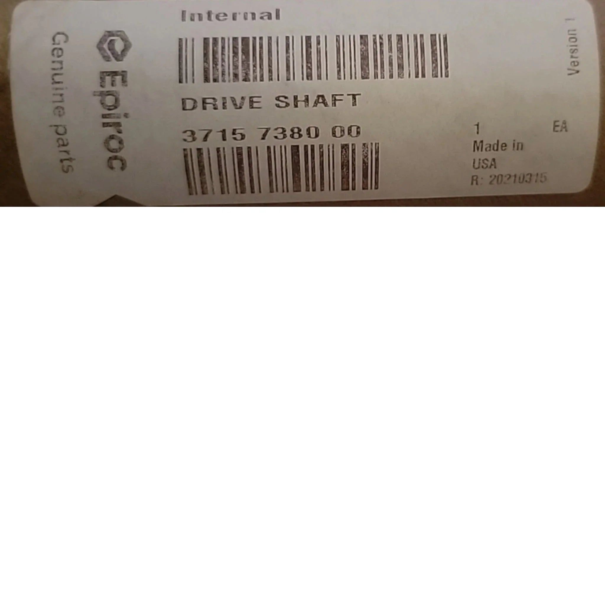 3715738000 Epiroc Drive Shaft