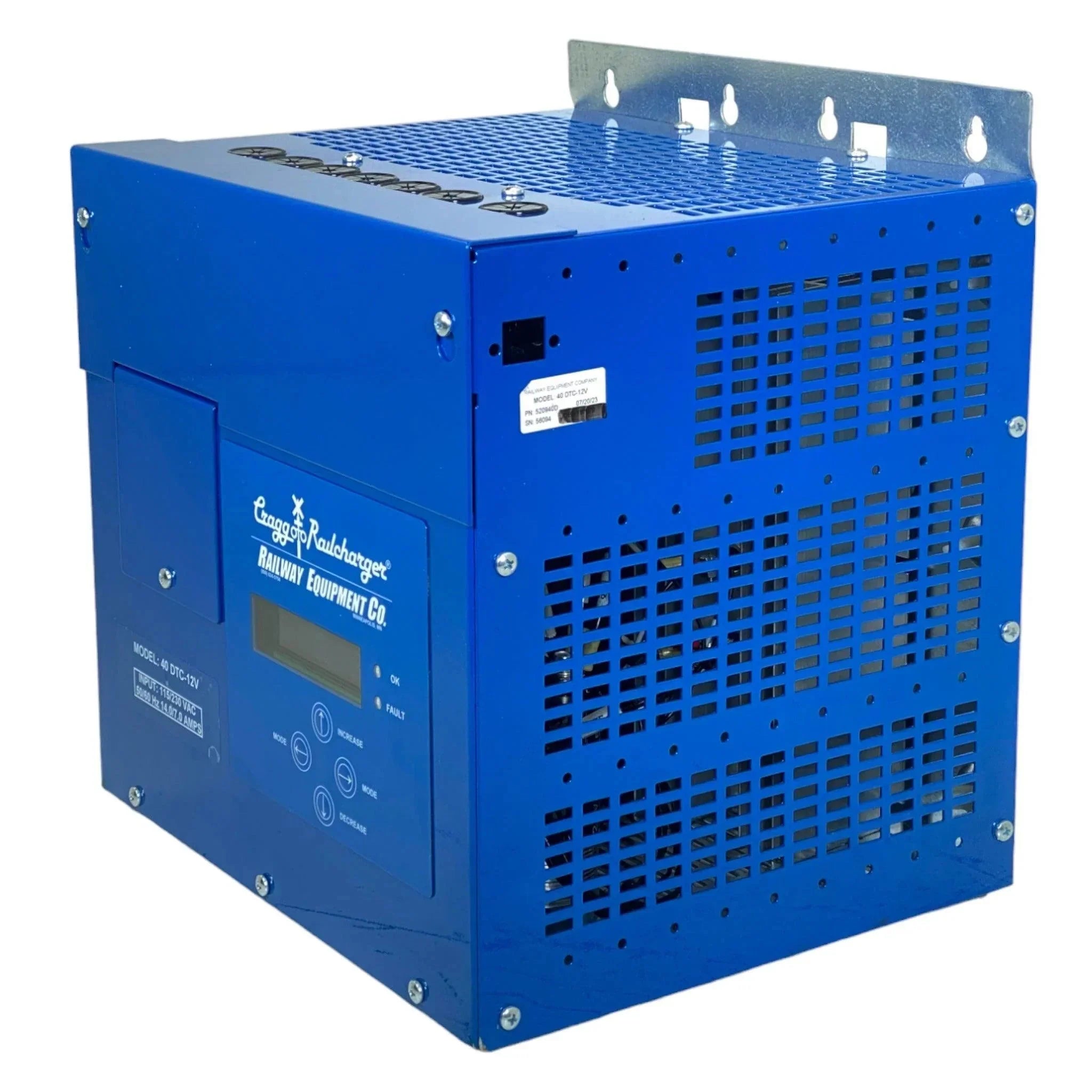 40 DTC-12 Cragg Railcharger Railway Equipment DTC Charger
