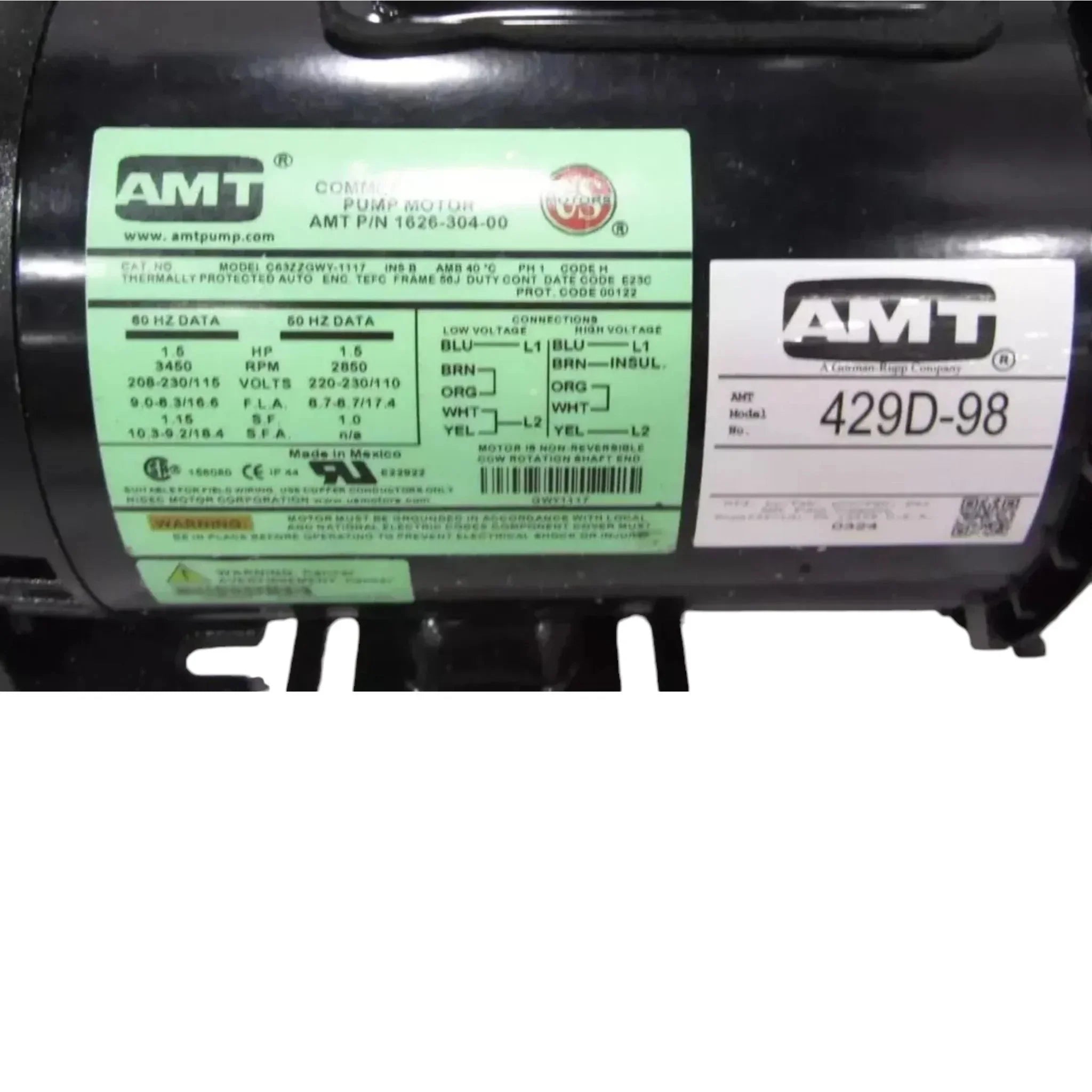 429D-98 US Motors Self-Priming Centrifugal Pump