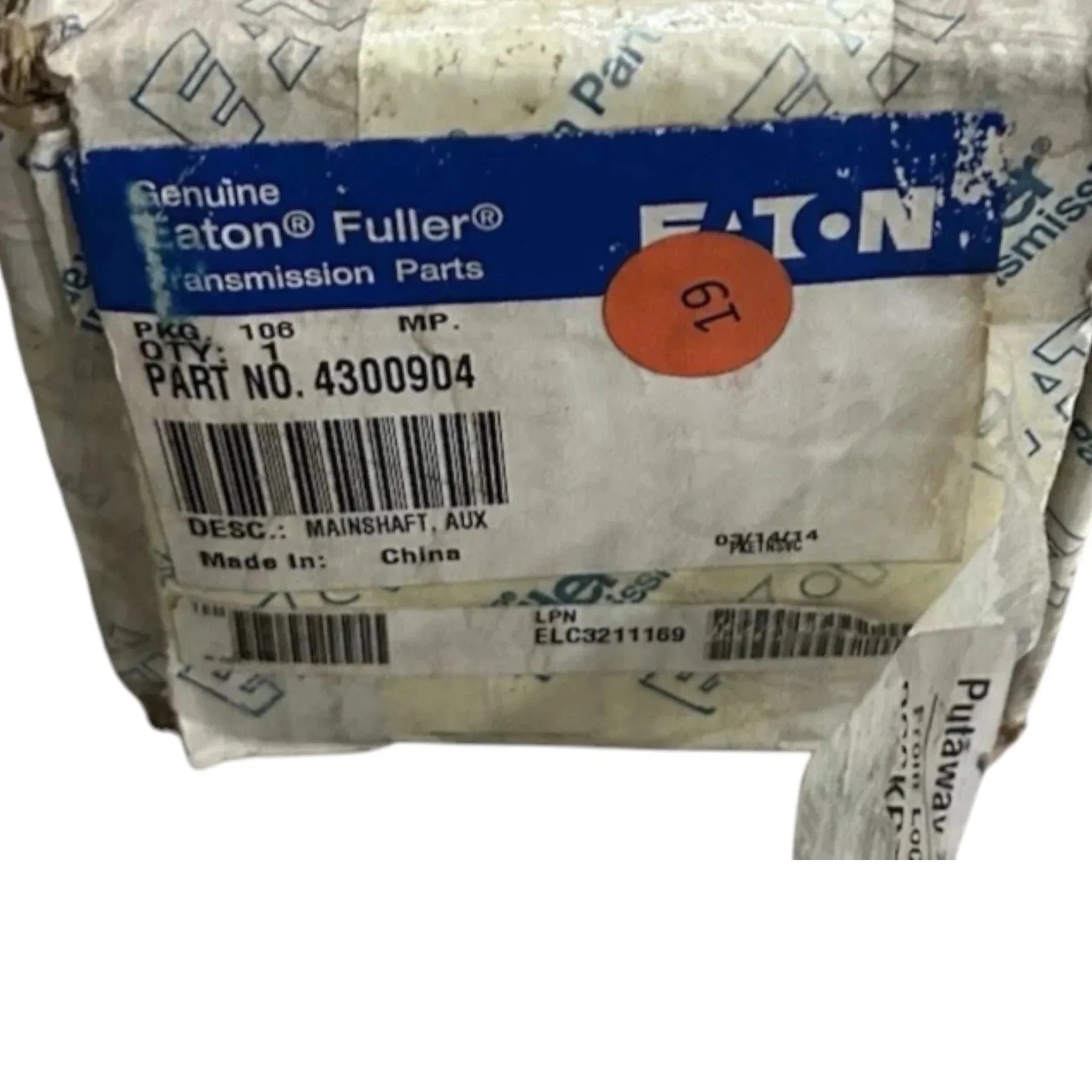 M134300904 Genuine Eaton Auxiliary Mainshaft