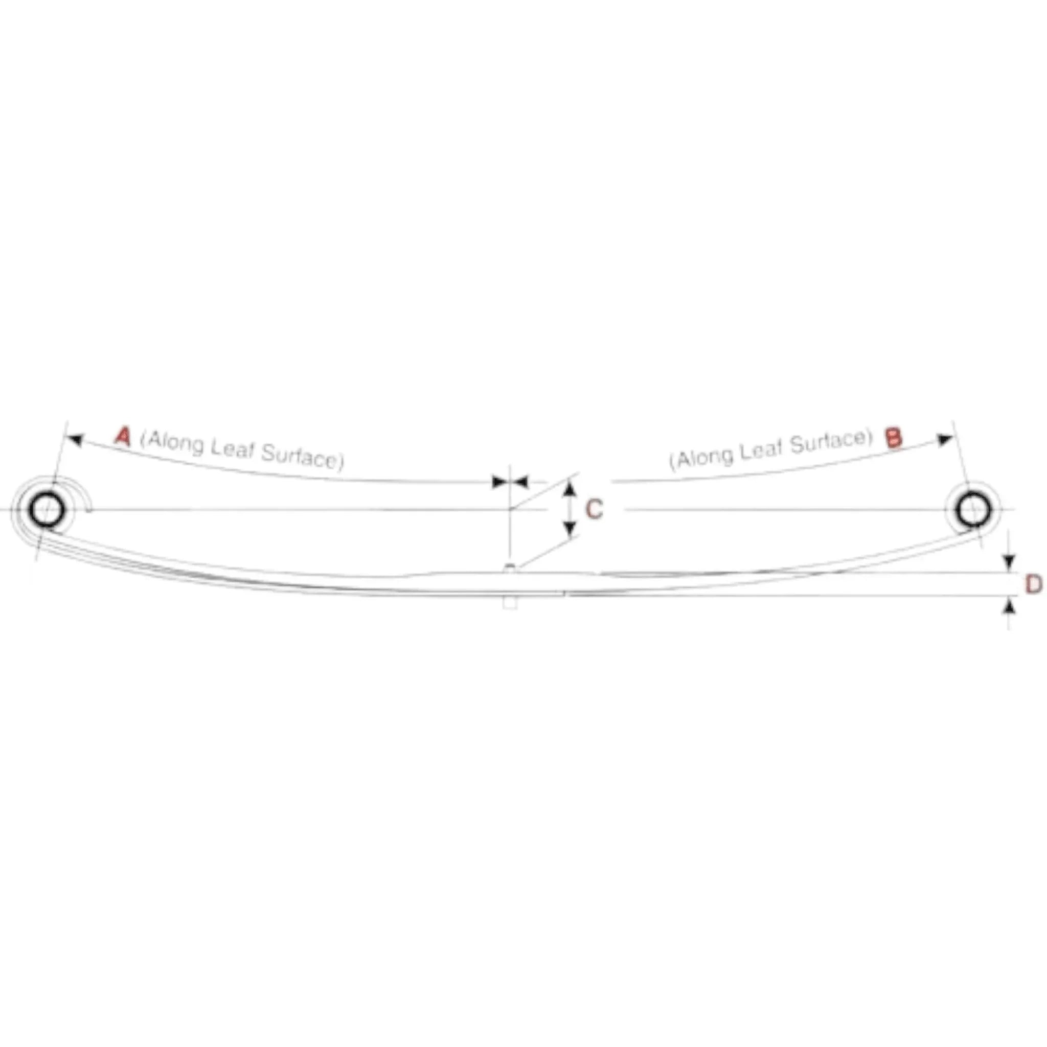 46-1772 Freightliner Front Truck Leaf Spring We Can Ship Pair X 2
