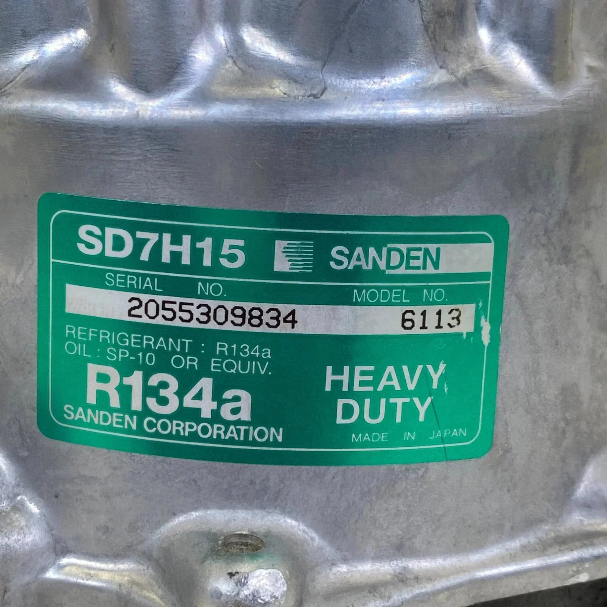 SD7H15 Genuine CNH Industrial A/C Compressor 6113