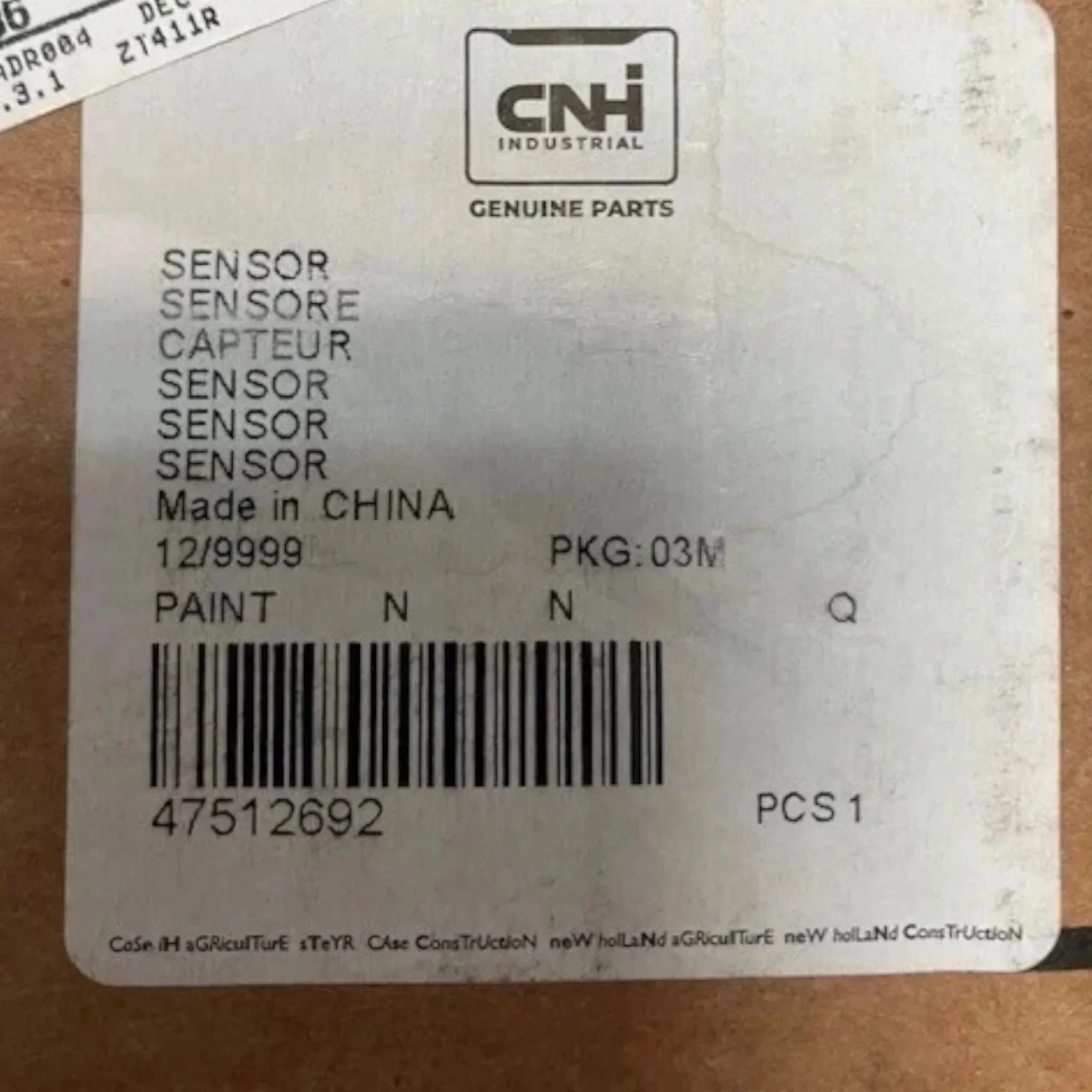 47512692 Genuine CNHI DEF Diesel Exhaust Fluid Sensor