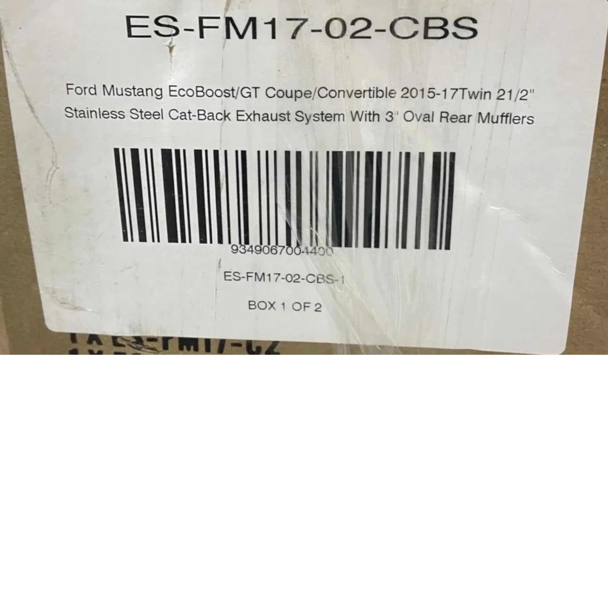 ES-FM17-02-CBS XForce Exhaust Systems For Mustang 15-17