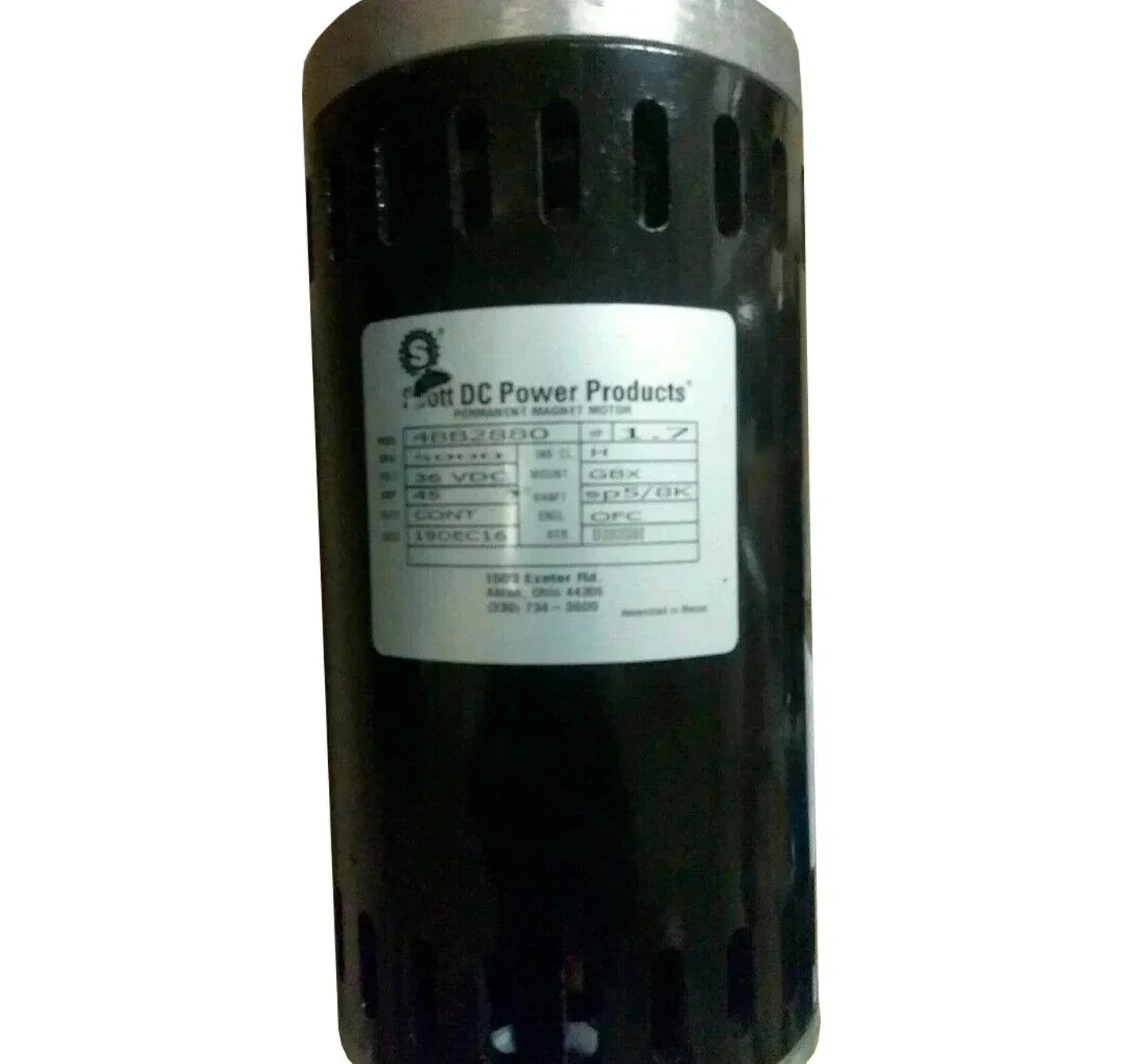 4Bb2880 Scott Dc Permanent Magnet Motor 5000Rpm 36Vdc 45A 1.7Hp
