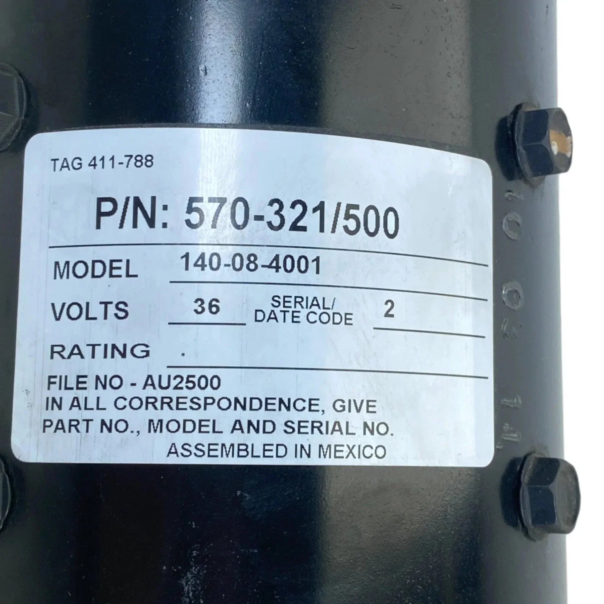 570-321/500 Raymond Electric Drive Motor 36V