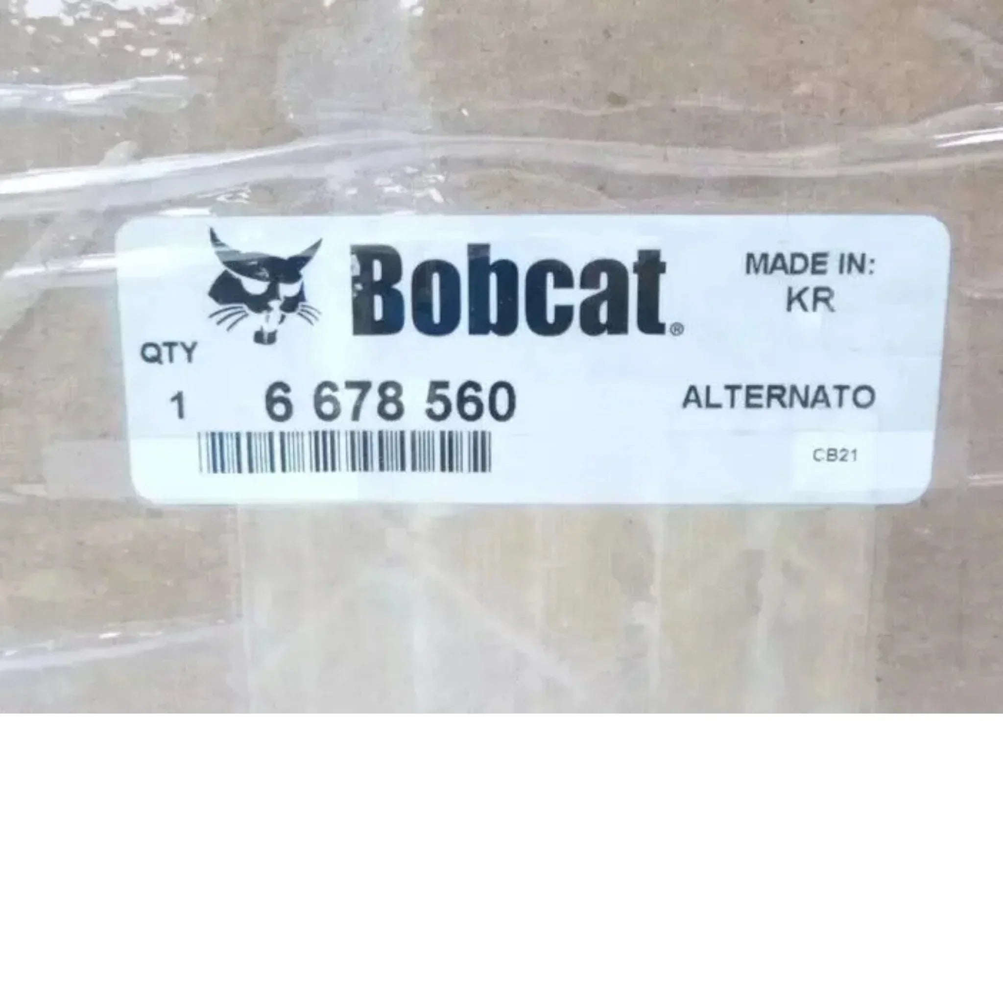 6678560 Genuine Bobcat Alternator 12V 64 Amp