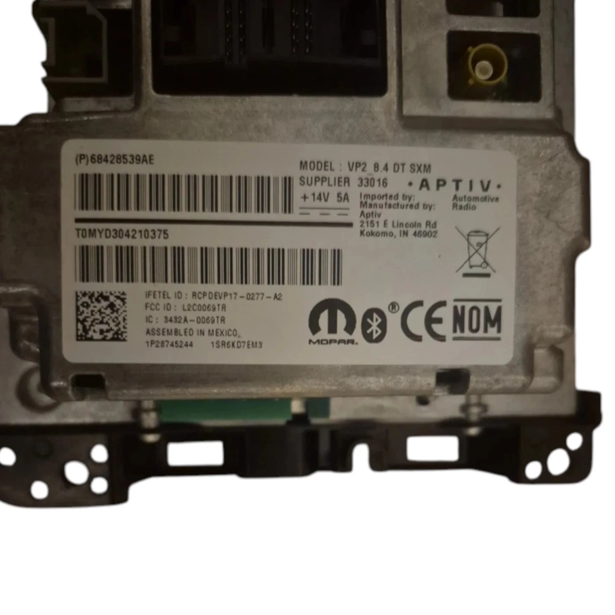 68292209AF Mopar Multi Media Radio