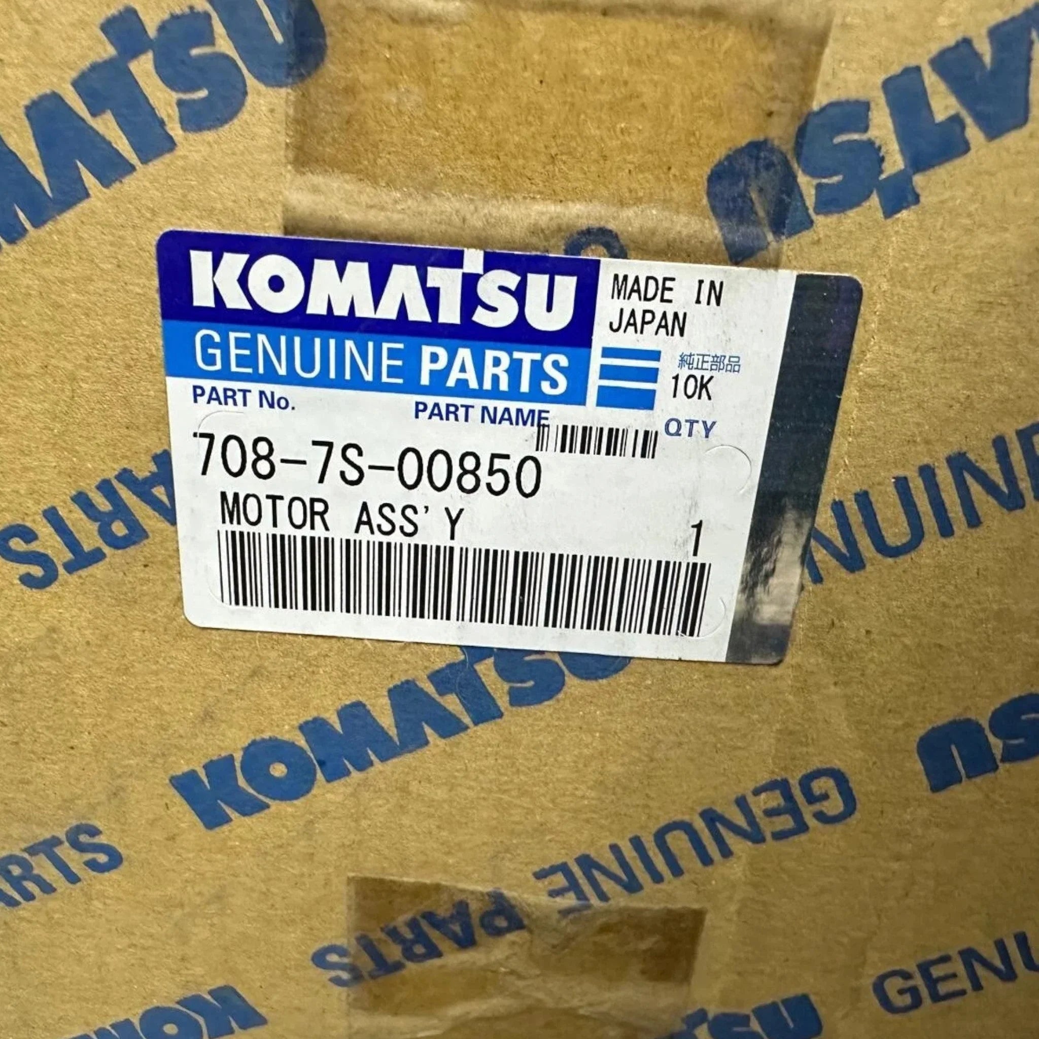 708-7S-00850 Genuine Komatsu Motor Assembly