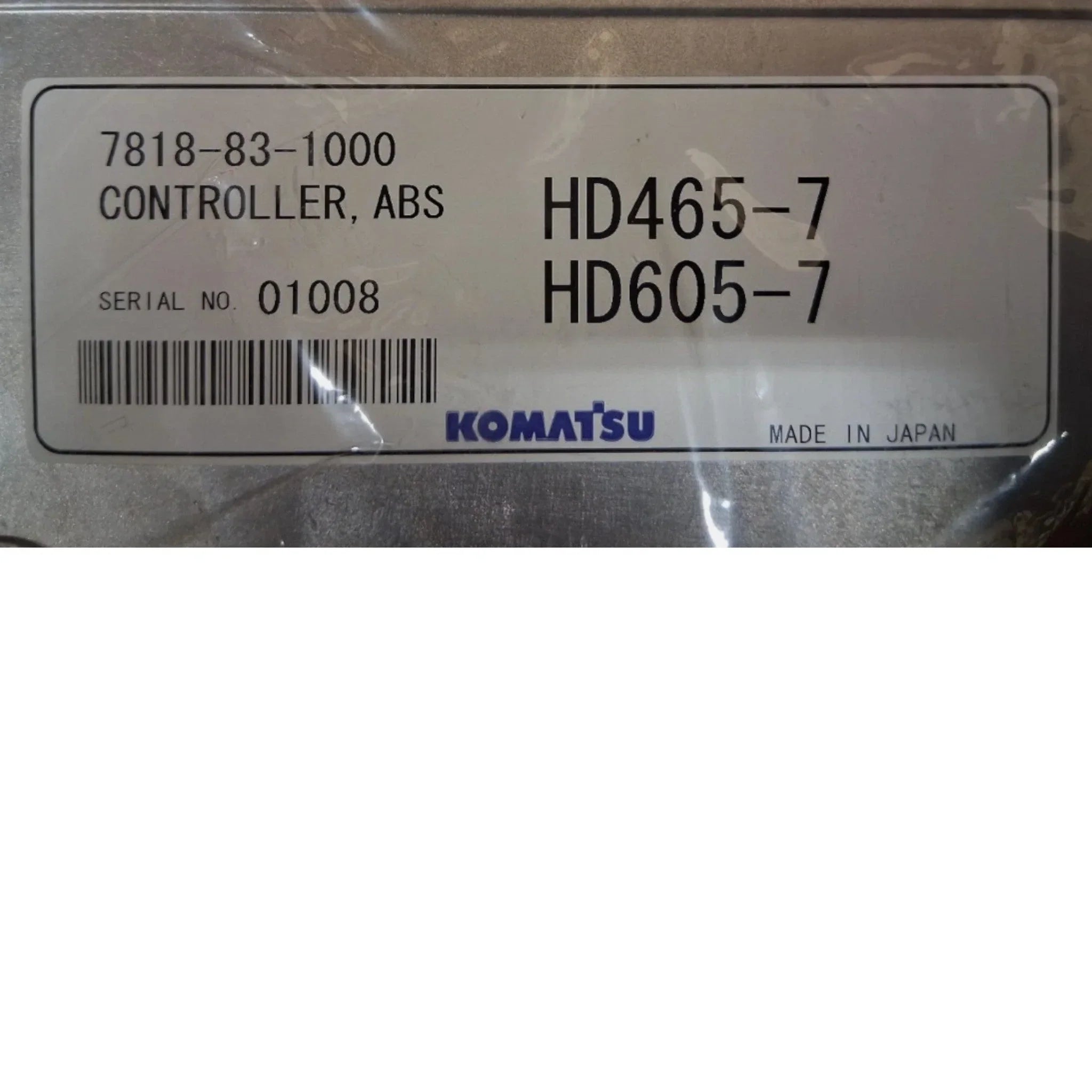 7818-83-1000 Komatsu Controller Abs