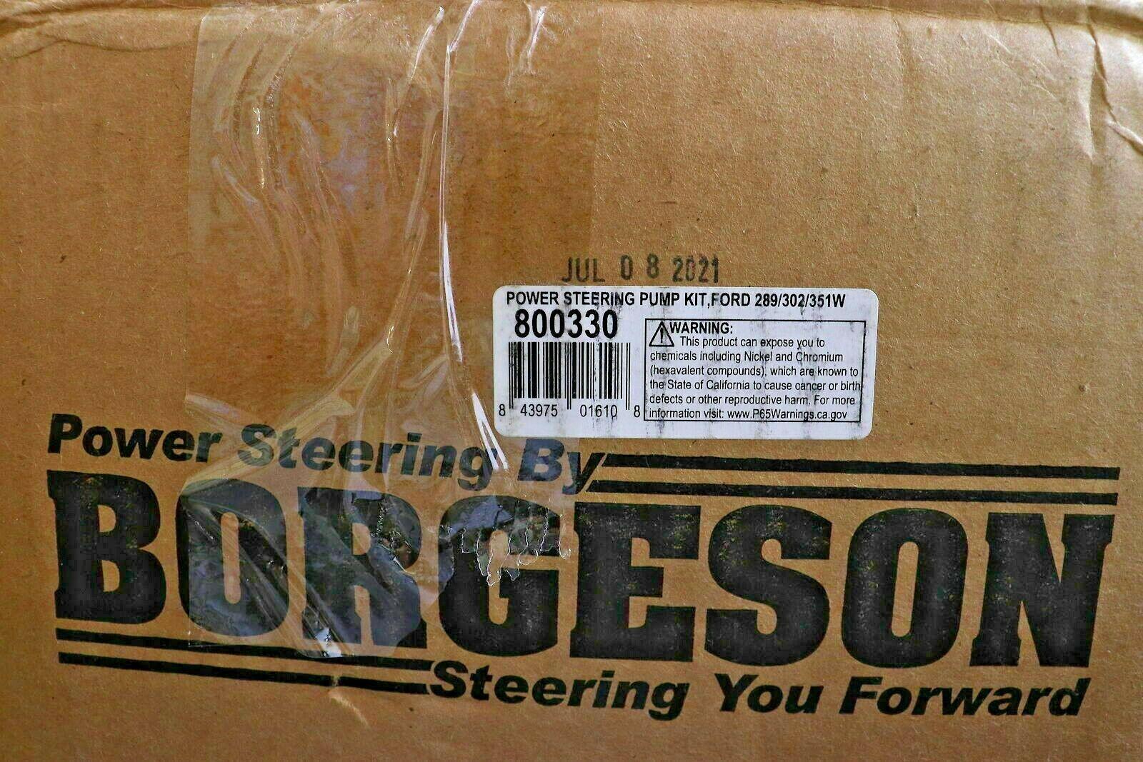 800330 Borgeson Universal Power Steering Pump Kit