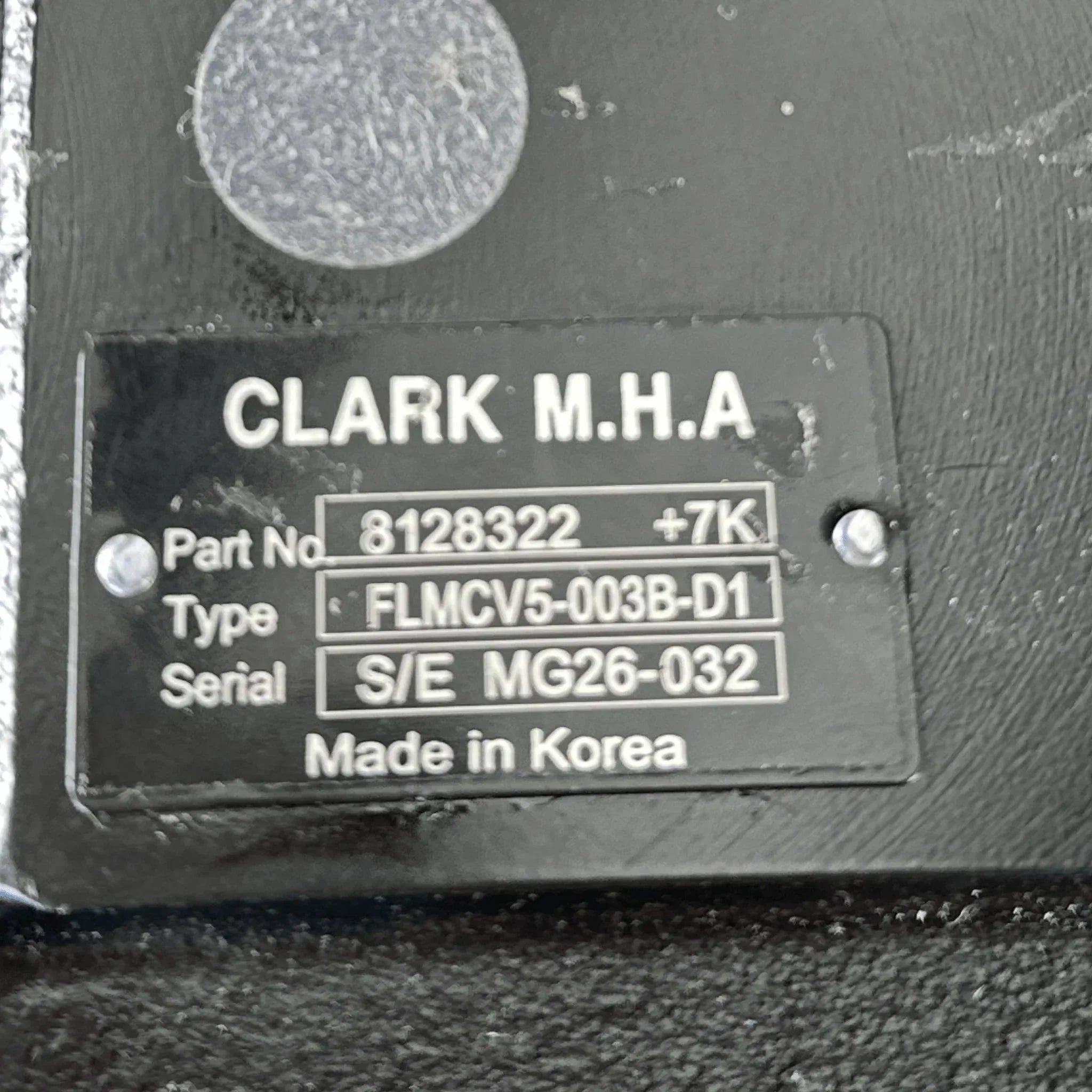 8128322 Genuine Clark Hydraulic 4 Spool Directional Control Valve Mg26-032
