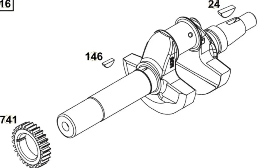 84004502 Briggs & Stratton Crankshaft