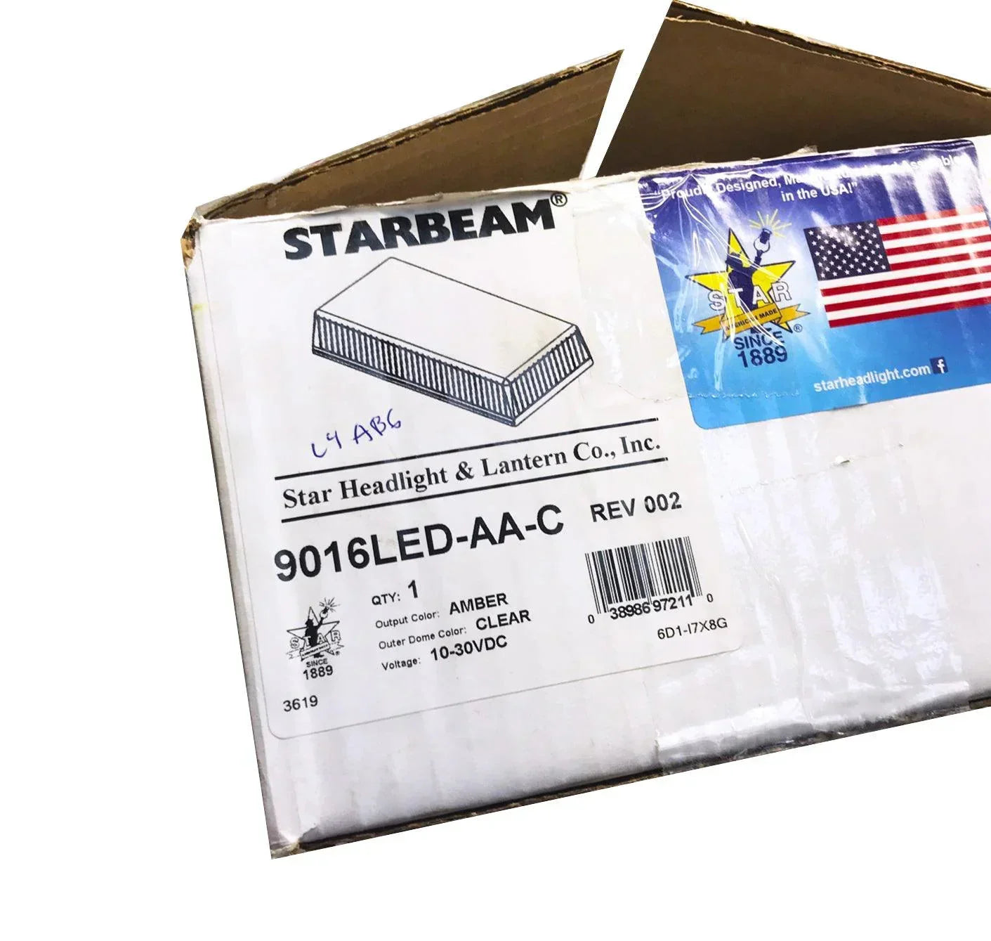 9016Led-Aa-C Star Warning Clear Led Strobe Beacon Mini Bar Light Lamp Plow Tow