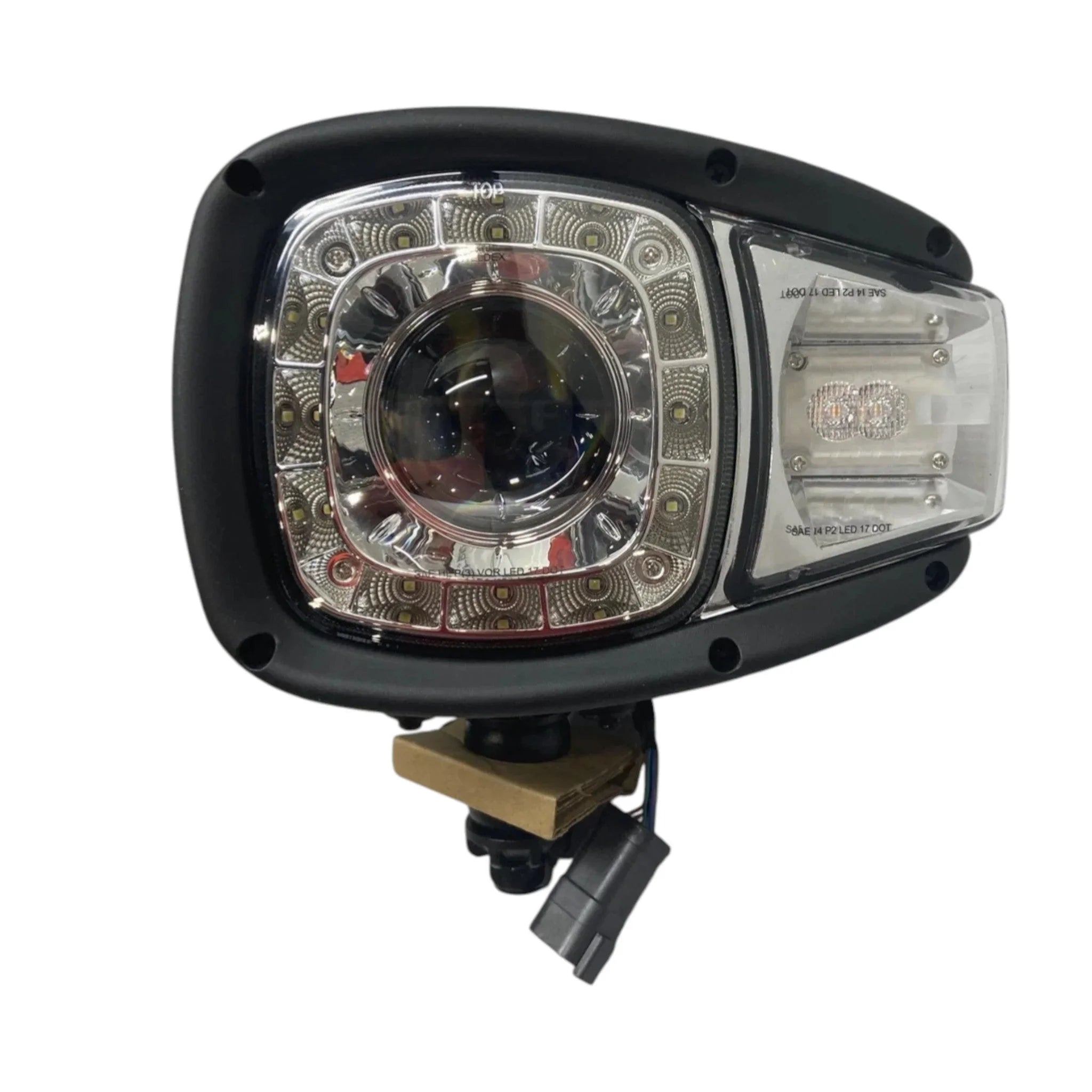910741 Weldex Two left Side Headlight LED HI/Low Turn Saddle Mnt