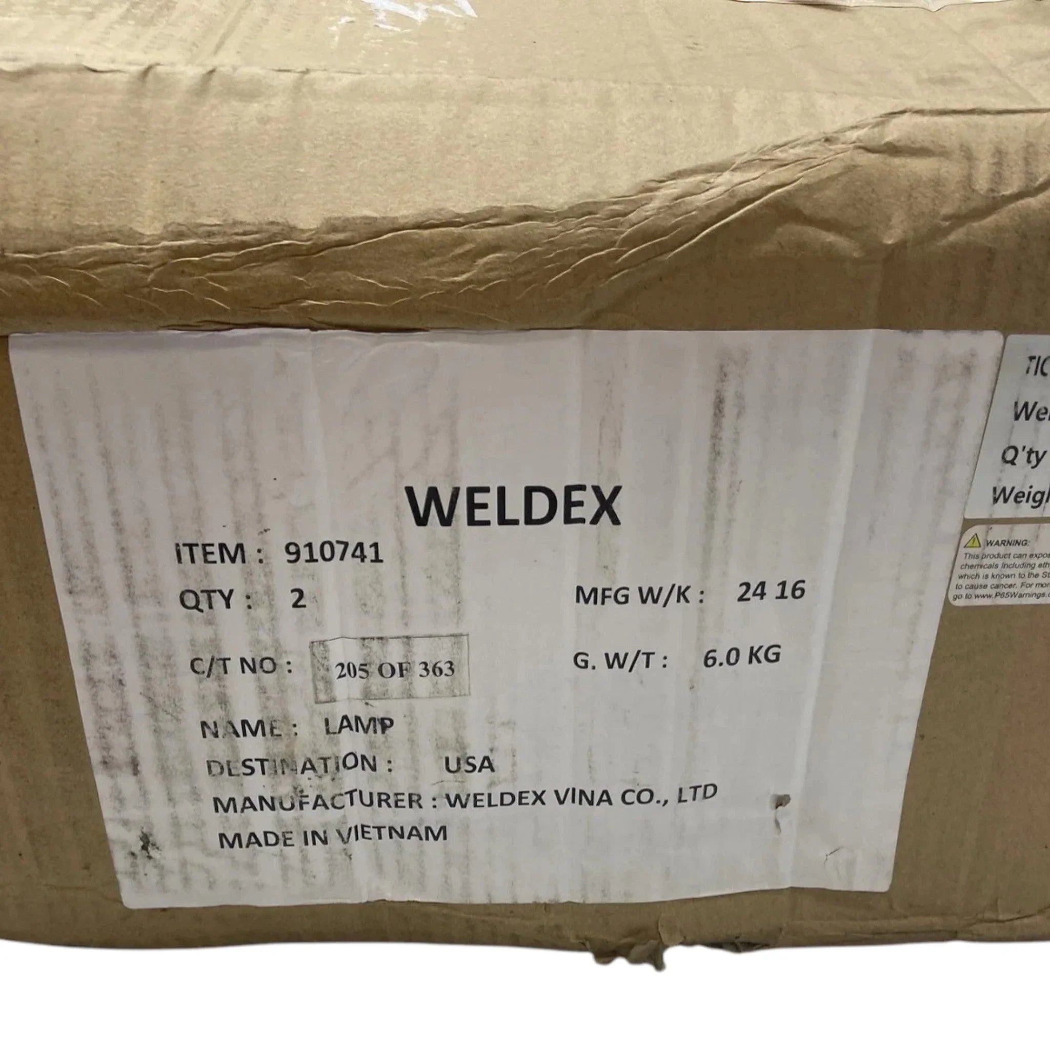 910741 Weldex Two left Side Headlight LED HI/Low Turn Saddle Mnt