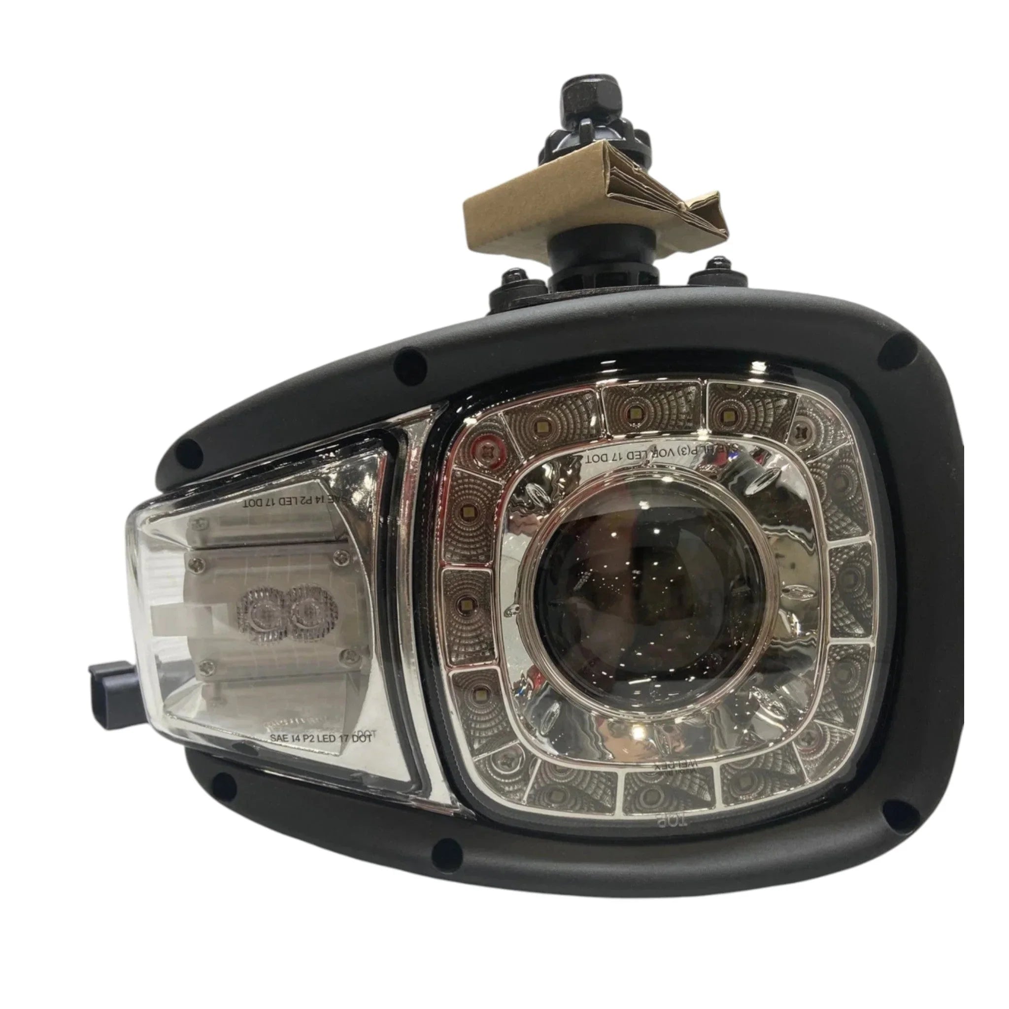 910741 Weldex Two left Side Headlight LED HI/Low Turn Saddle Mnt