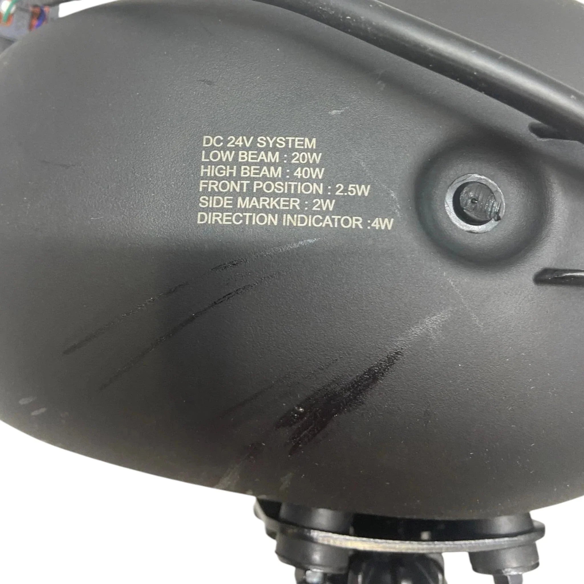 910741 Weldex Two left Side Headlight LED HI/Low Turn Saddle Mnt