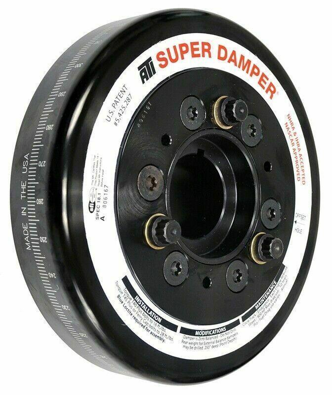 917060 Ati Super Damper Ati 7.074 In. Sfi Steel Black Internal Balancer