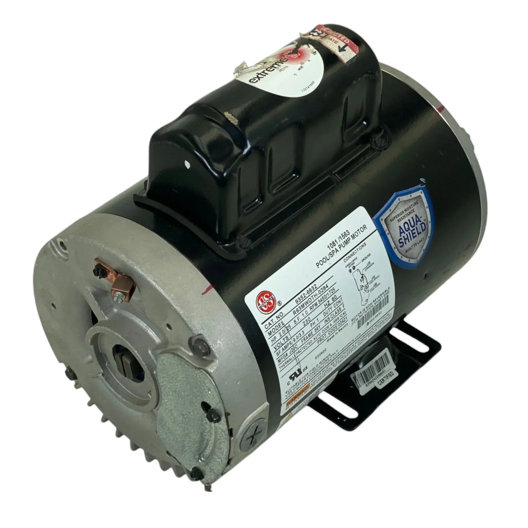 9352-6932 Us Motors Spa Motor R63Mwdth-0284 Model