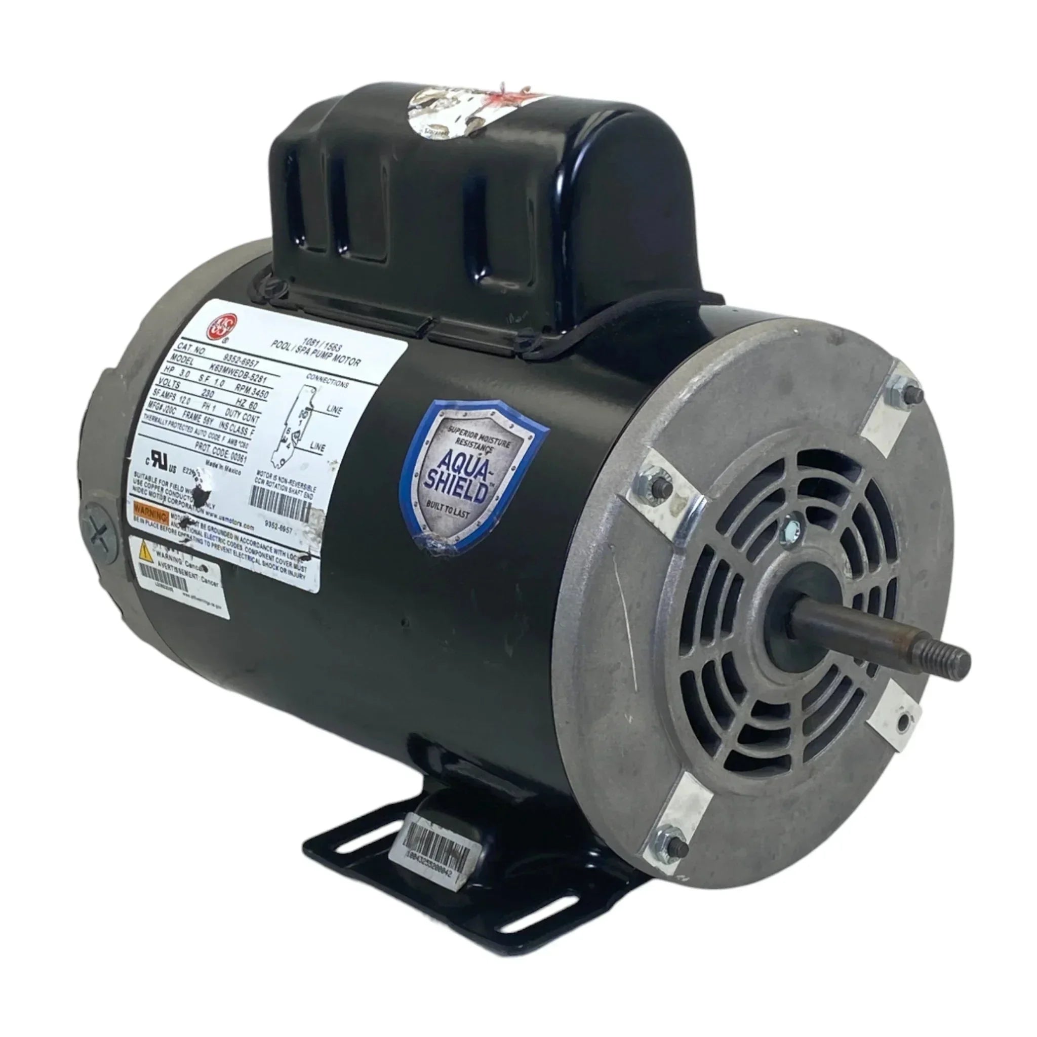 9352-6957 Us Motors Spa Motor K63Mwedb-5281 Model