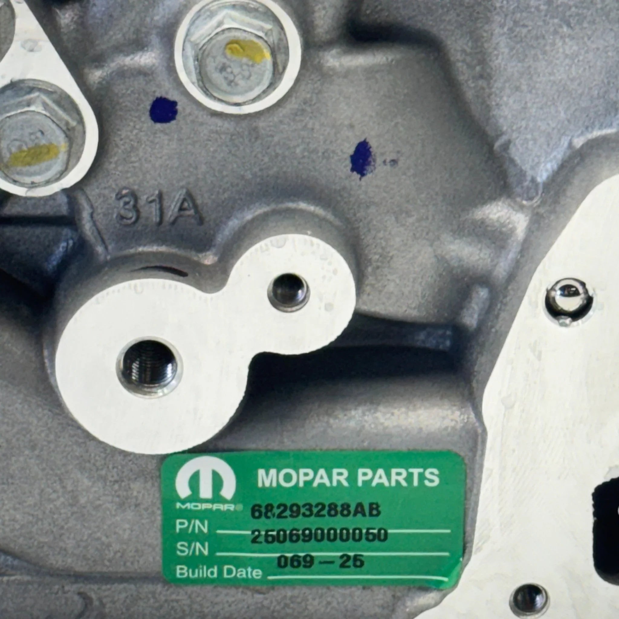 68293288AB Genuine Mopar Right Side Cylinder Head