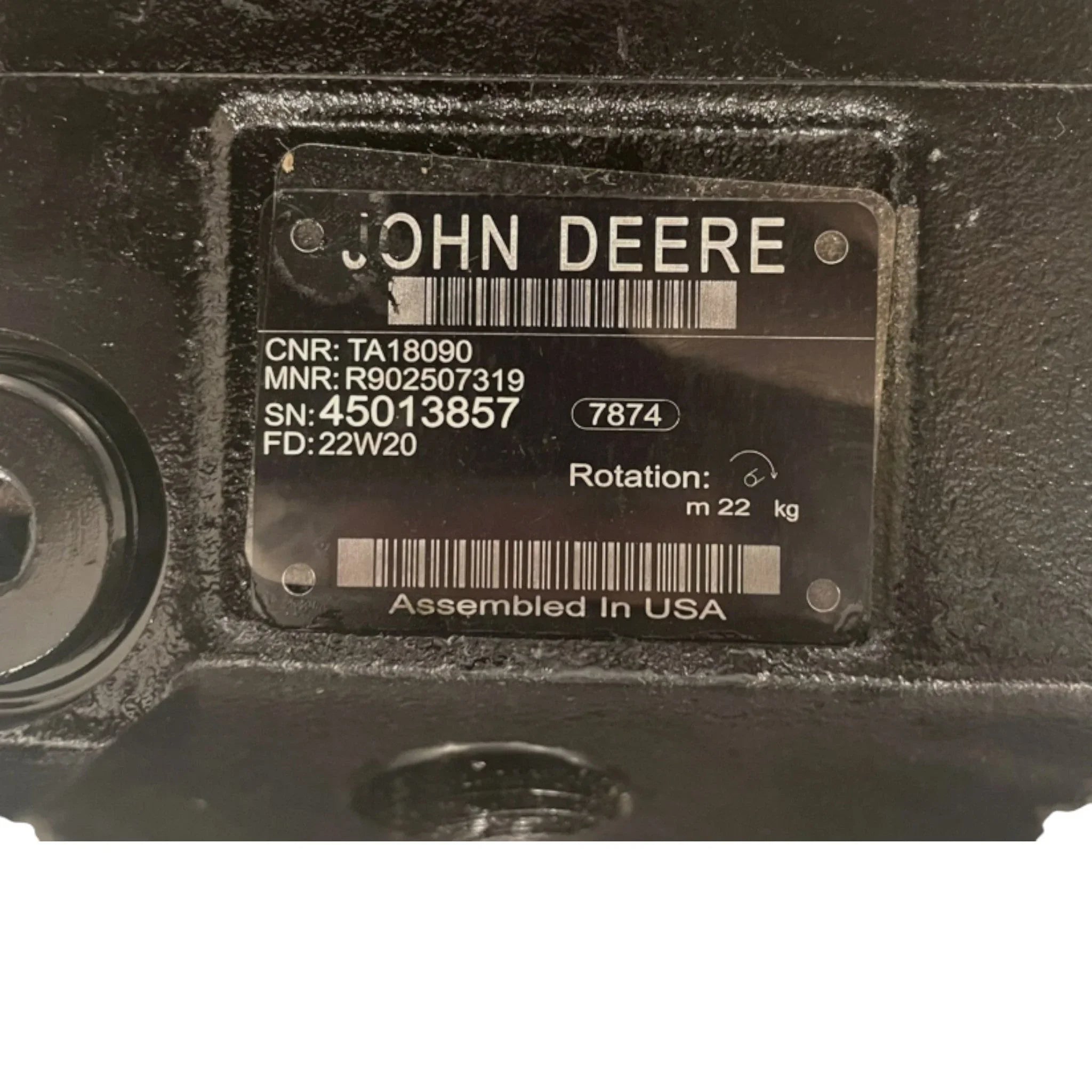 TA18090 John Deere Engine Fan Drive Motor
