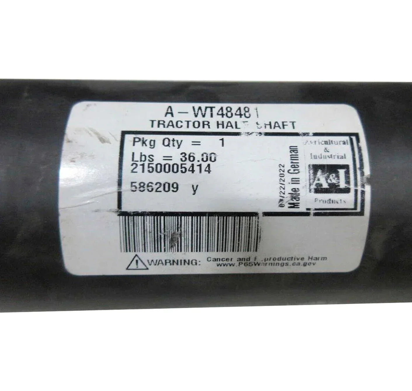 A-Wt48481 Genuine Walterscheid Constant Velocity Tractor Half Shafts