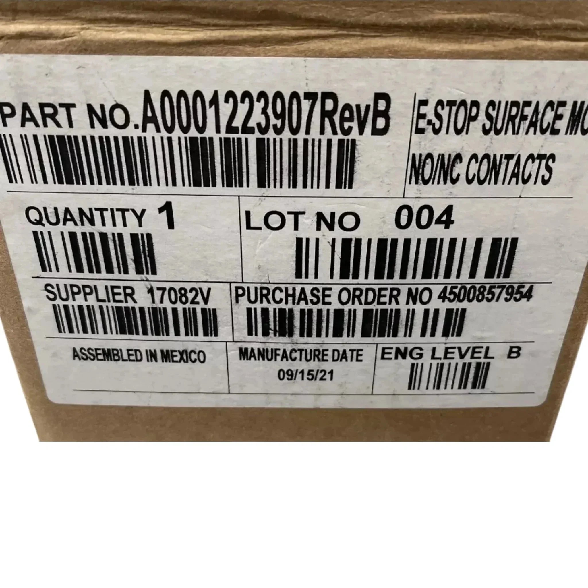 A0001223907 Genuine Generac Emergency Stop Push Button